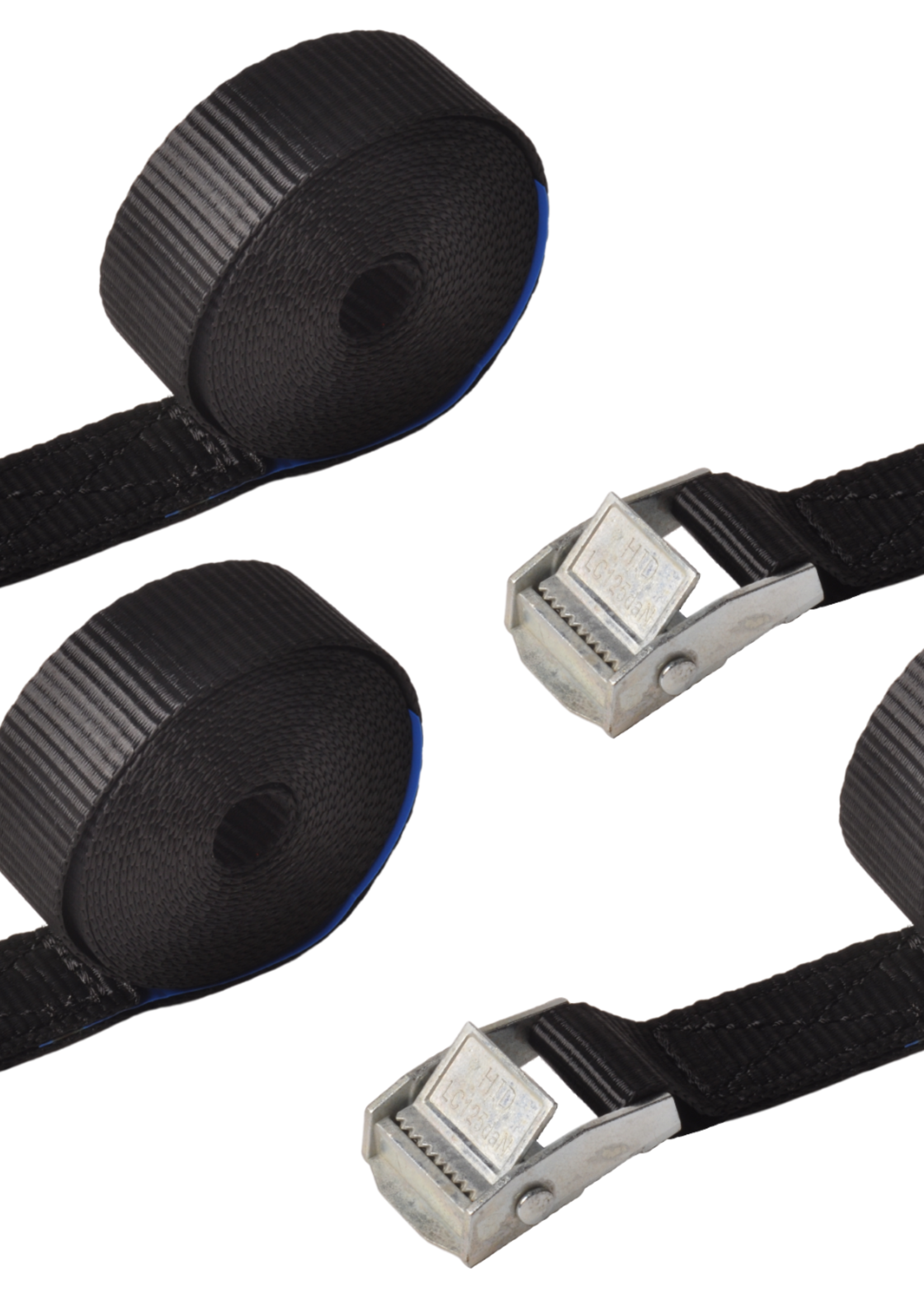 Cantonal Sjorband zwart 300x2,5 cm (250 kg) - set van 4 stuks
