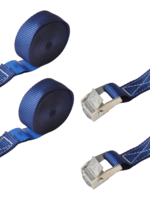 Cantonal Set van 4 sjorbanden  blauw 300x2,5 cm (250 kg)