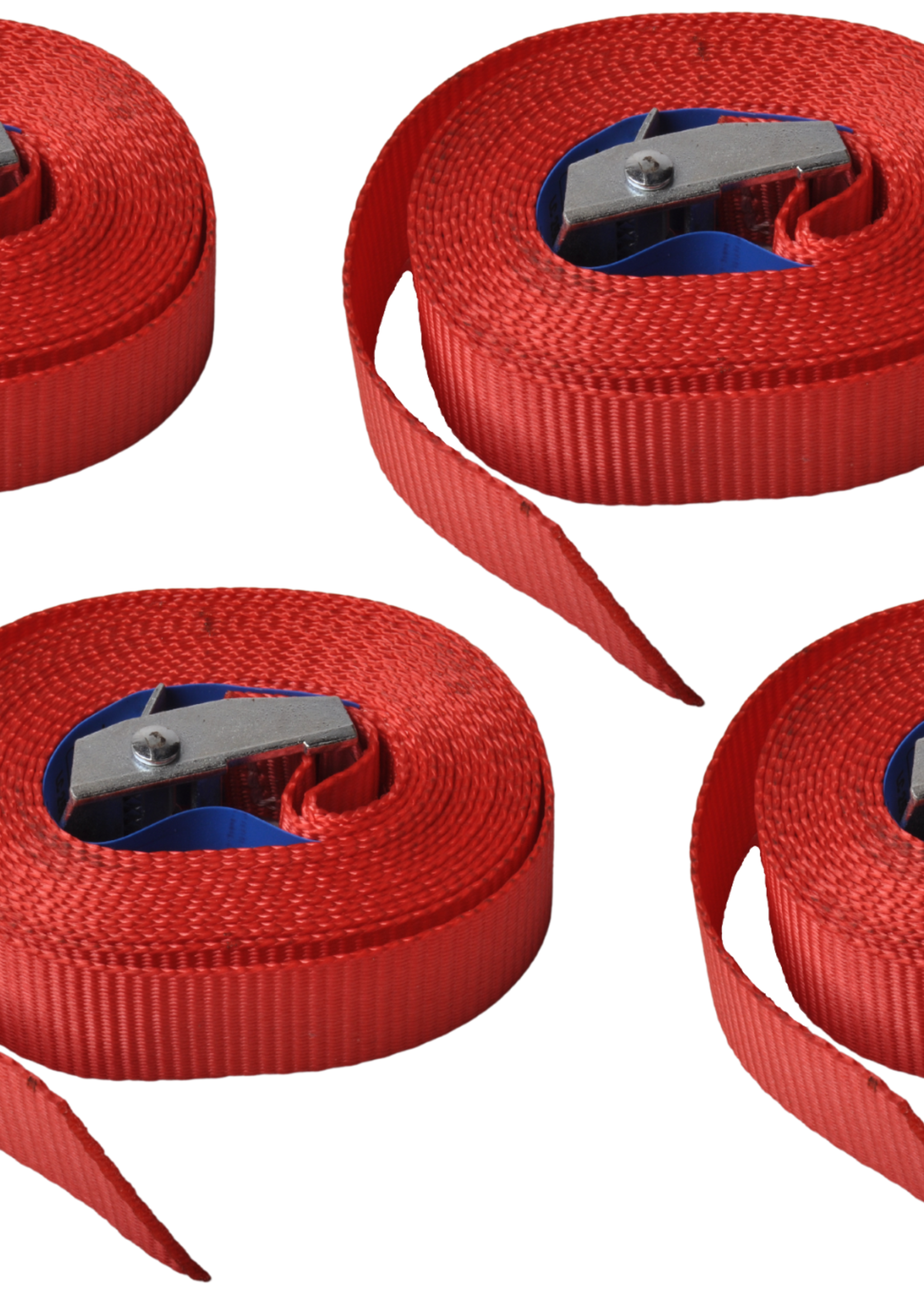 Cantonal Sjorband rood 300x2,5 cm (250 kg) - set van 4 stuks
