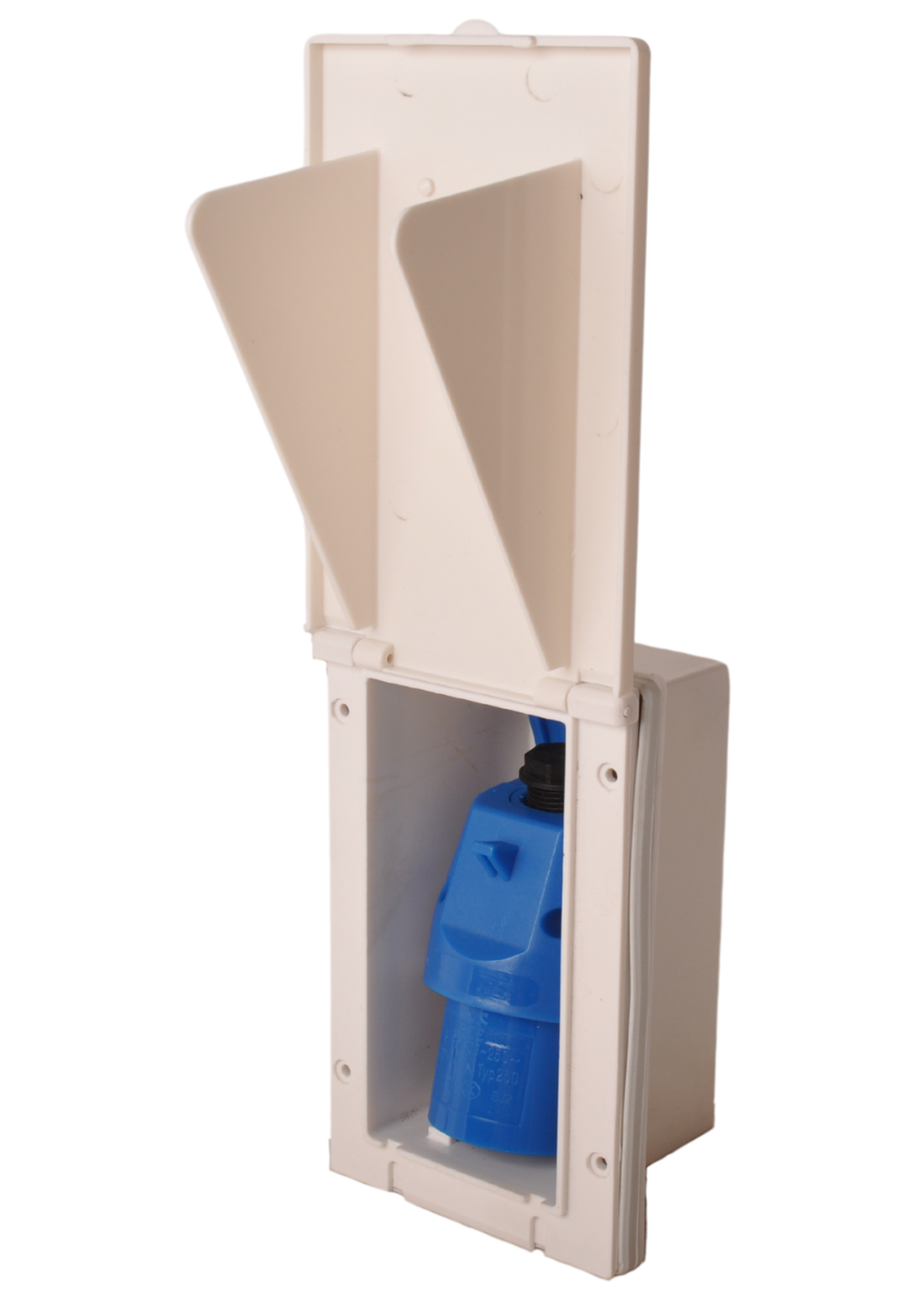 ProPlus CEE inbouwstekker - rechthoekig - 160x100 mm - wit