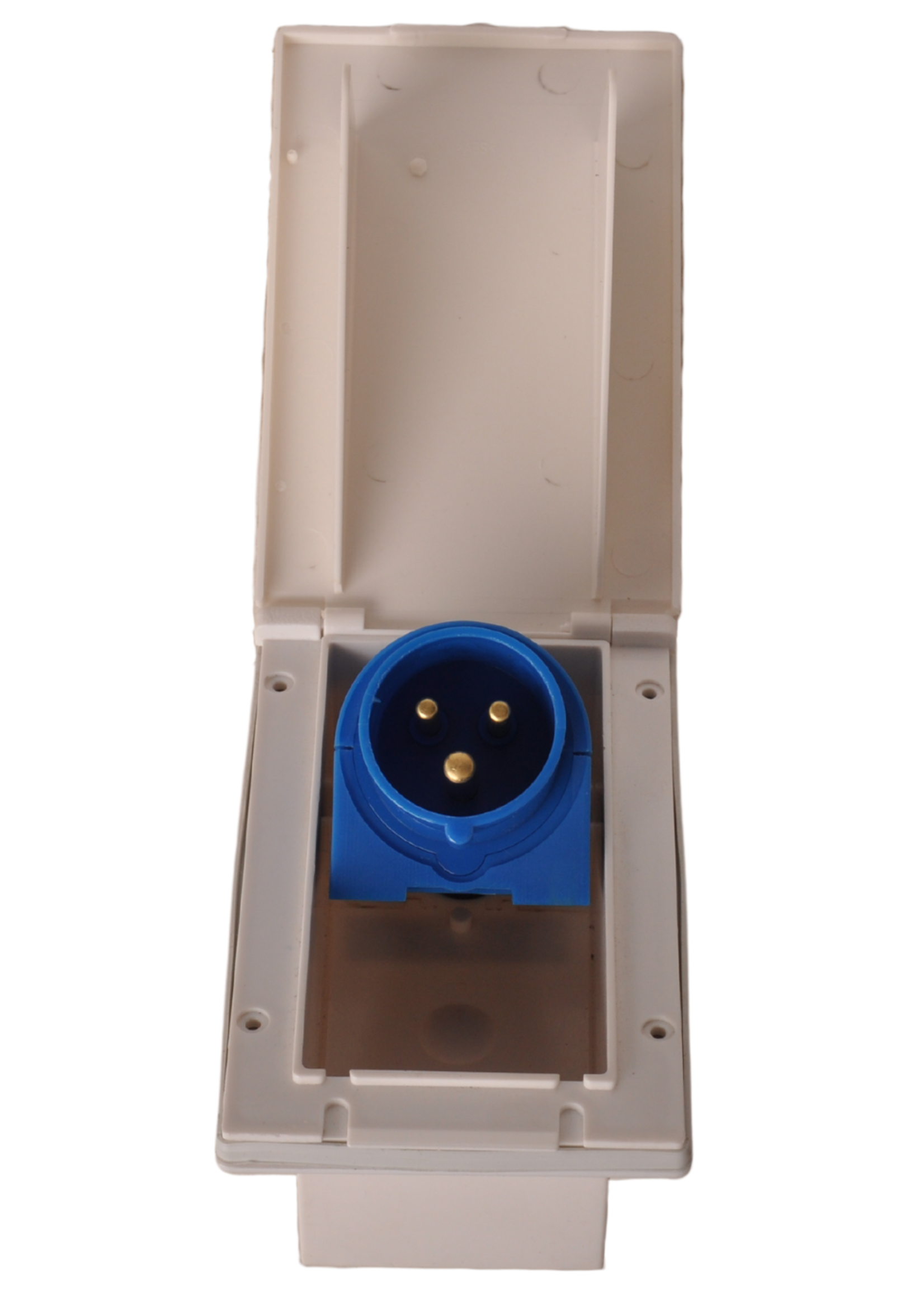 ProPlus CEE inbouwstekker - rechthoekig - 160x100 mm - wit