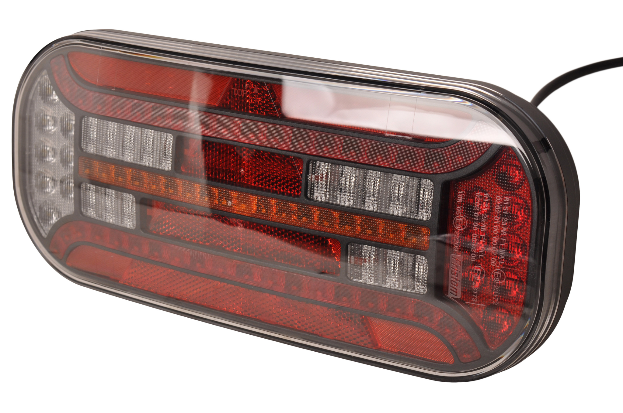 Fristom FT-610 rechts - LED 302x130x51 mm - met dynamische richtingaanwijzer - 100 cm losse draad aansluiting