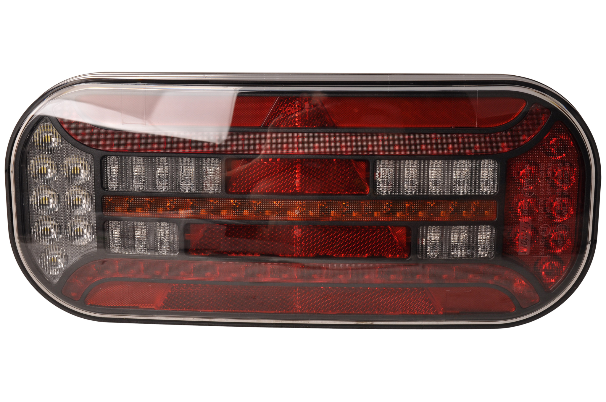 Fristom FT-610 rechts - LED 302x130x51 mm - met dynamische richtingaanwijzer - 100 cm losse draad aansluiting