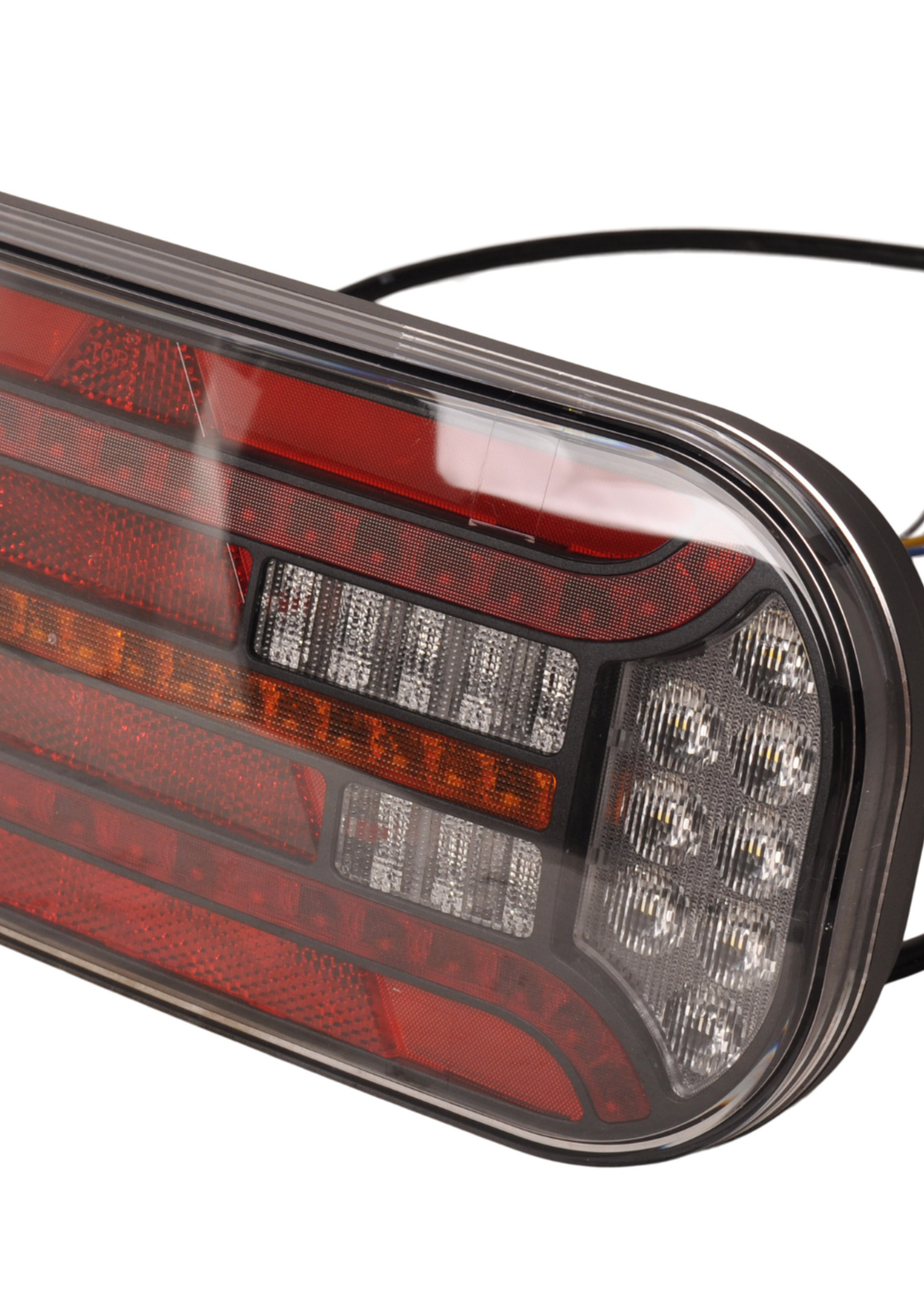 Fristom Fristom FT-610 links - LED 302x130x51 mm - met dynamische richtingaanwijzer - 100 cm losse draad aansluiting