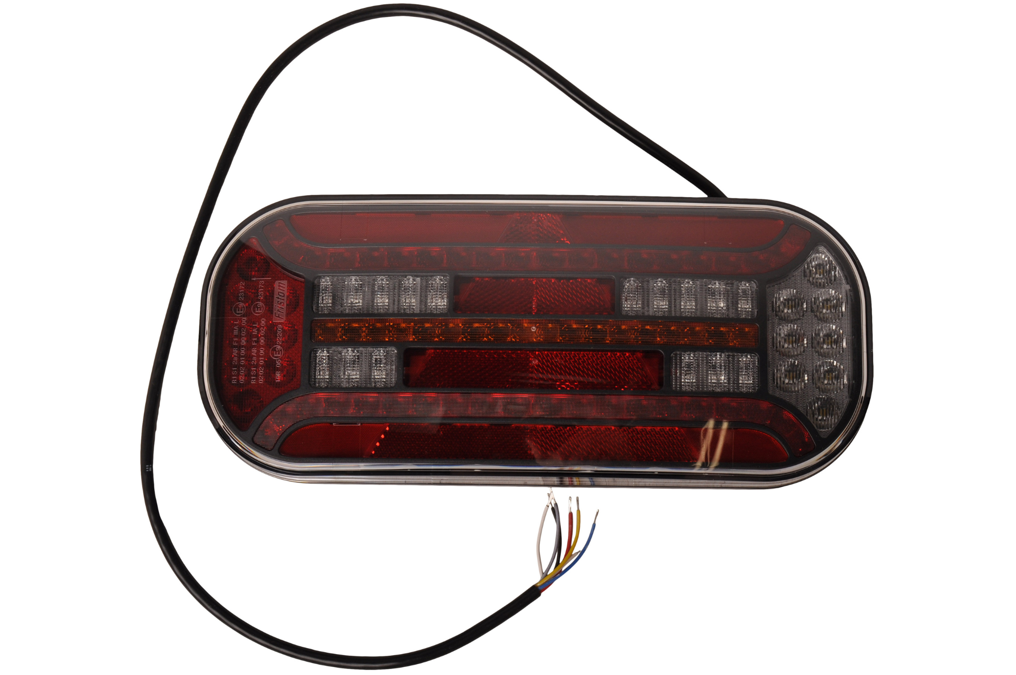 Fristom FT-610 links - LED 302x130x51 mm - met dynamische richtingaanwijzer - 100 cm losse draad aansluiting