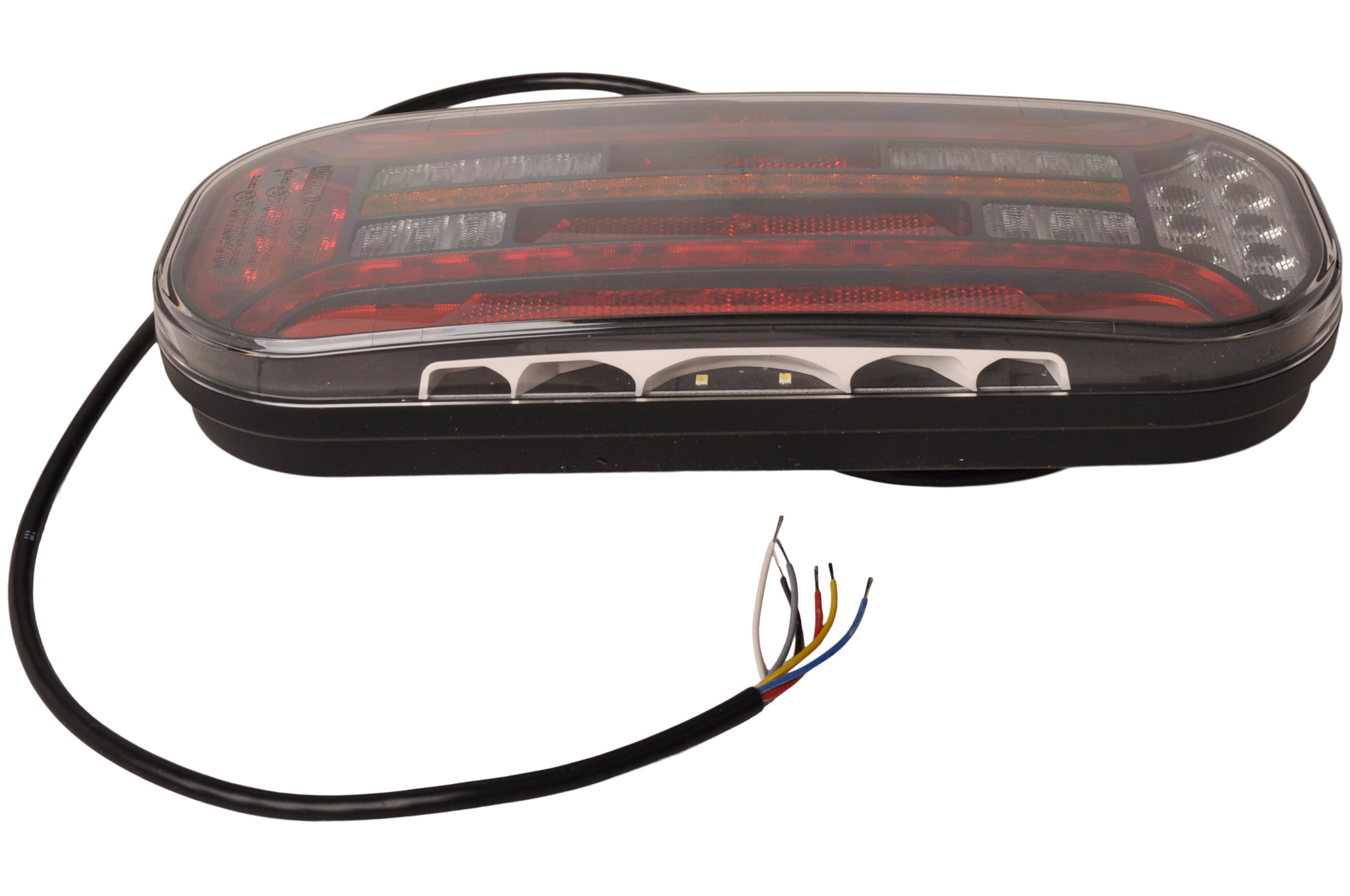 Fristom FT-610 links - LED 302x130x51 mm - met dynamische richtingaanwijzer - 100 cm losse draad aansluiting