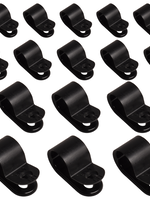 Cantonal Kabelbeugels 11,1 mm zwart - 20 stuks
