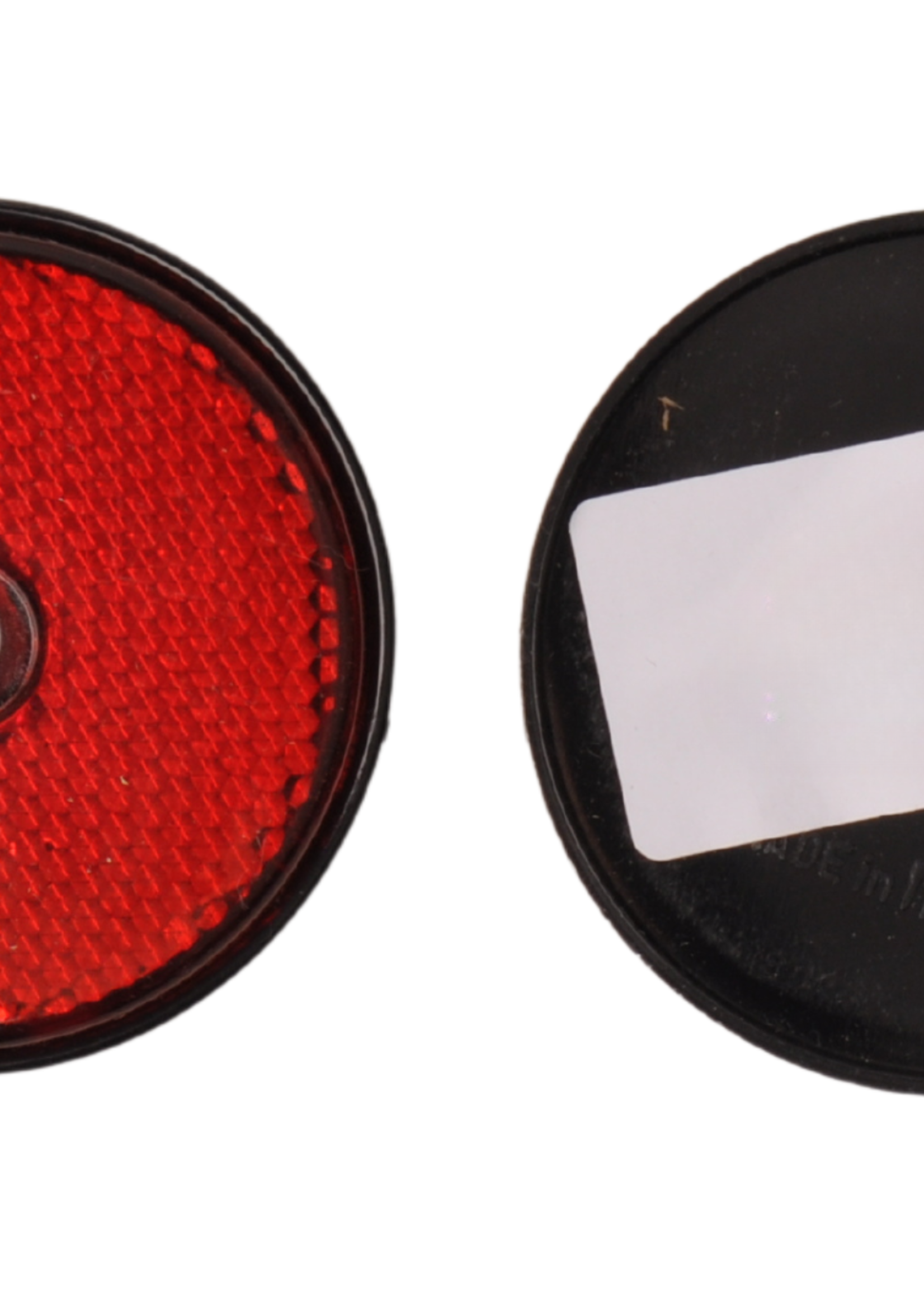 Cantonal Rode reflector 60 mm schroefgaten rond - 2 stuks