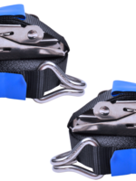 Cantonal Set van 2 spanbanden zwart 570x2,5 cm (400 kg)