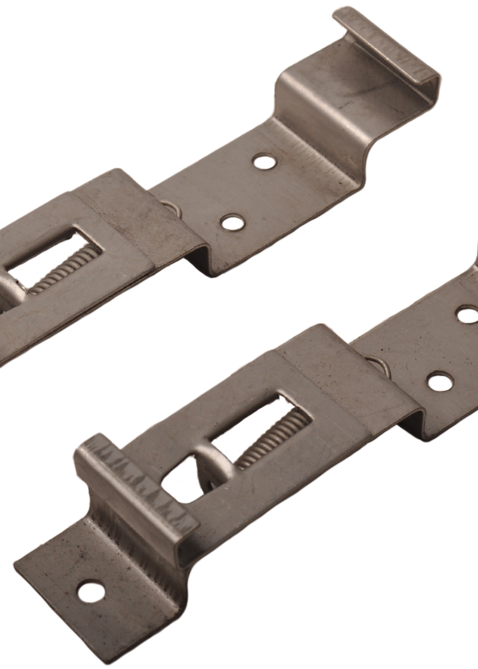 Cantonal Kentekenplaat klemmen voor aanhangers en caravans - RVS (2 stuks)