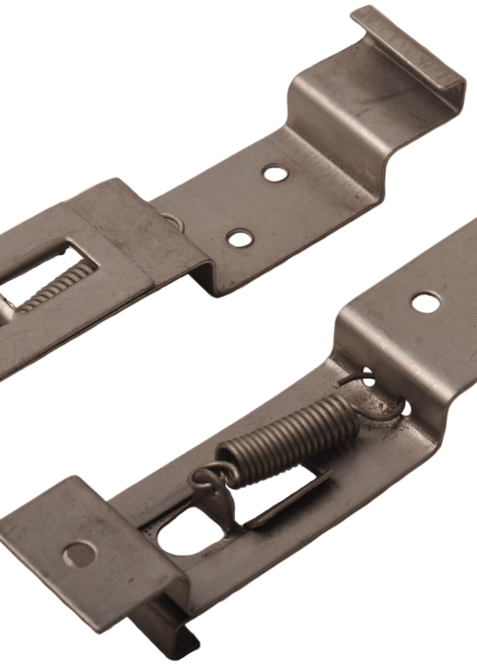 Cantonal Kentekenplaat klemmen voor aanhangers en caravans - RVS (2 stuks)