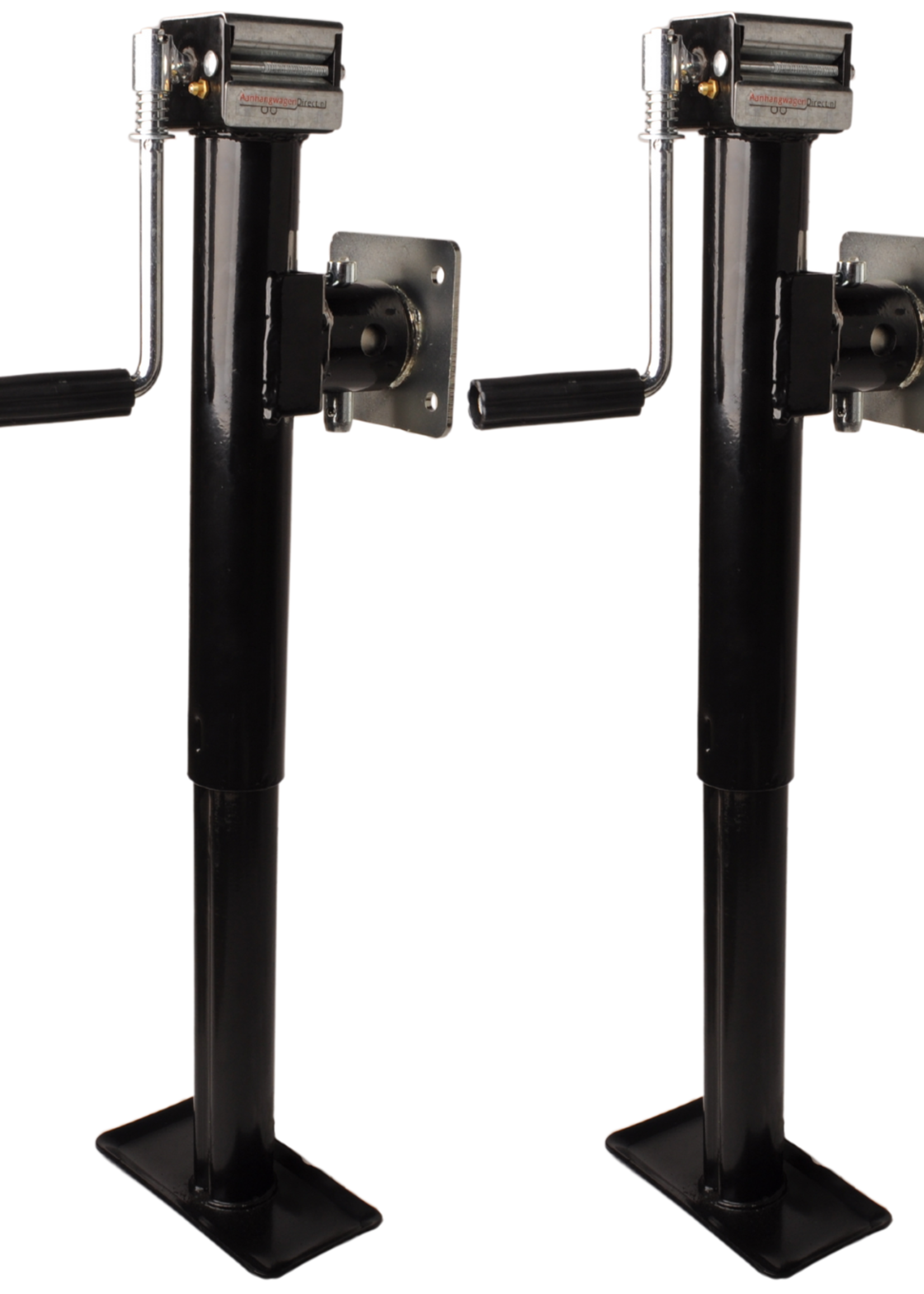 Cantonal Set van twee kantelbare en uitdraaibare steunpoten - 43-73  cm - 1000 kg - inclusief flens