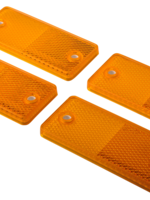 Knott Oranje/gele reflector 90x40 mm - schroefgaten - 4 stuks