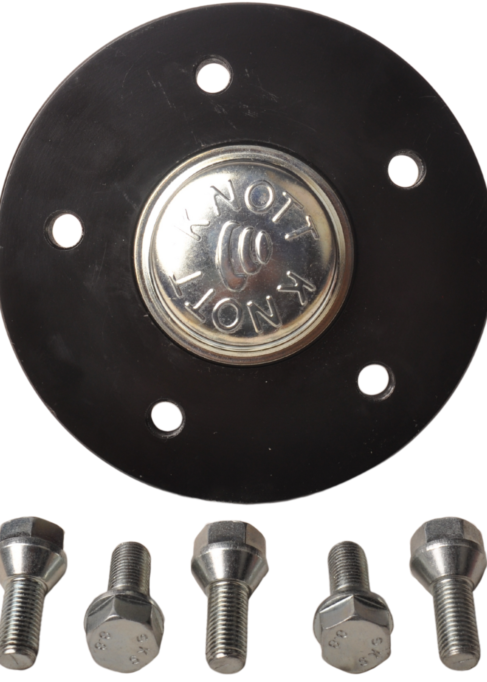 Knott Knott naaf met naafdop - inclusief flensmoer en compactlager 34x64x37 mm - steekmaat 112x5