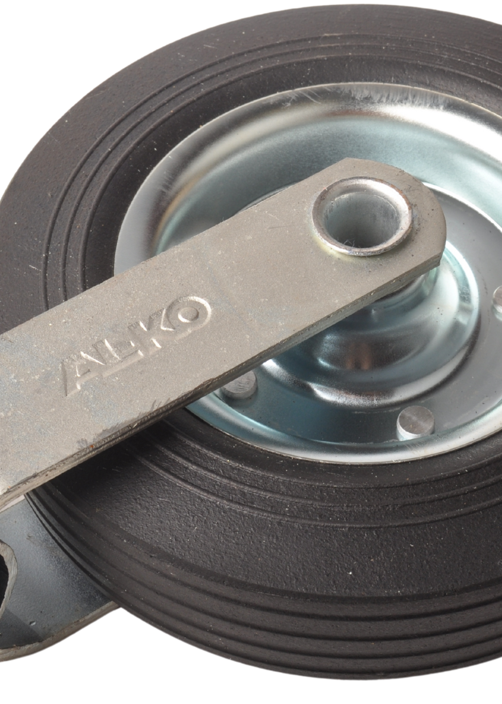 AL-KO Neuswiel Compact Alko, rond diameter 48 mm, stalen velg met massief rubber wiel