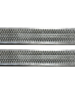 Set van 2 stalen oprijplaten - 2200 kg - (244x30x7,5 cm)