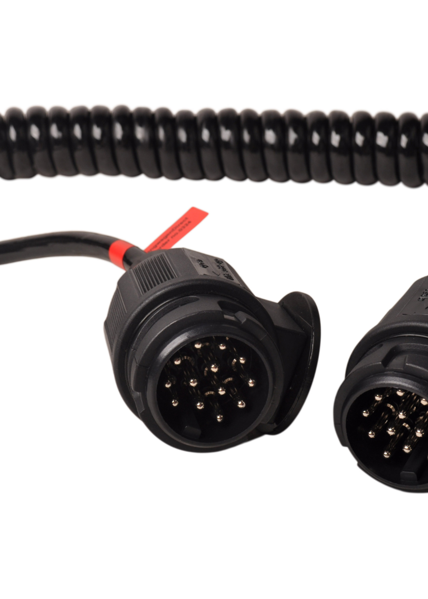 Cantonal Premium verloop spiraalkabel 13 aderig met 2x 13-polige stekker - 90 tot 250 cm