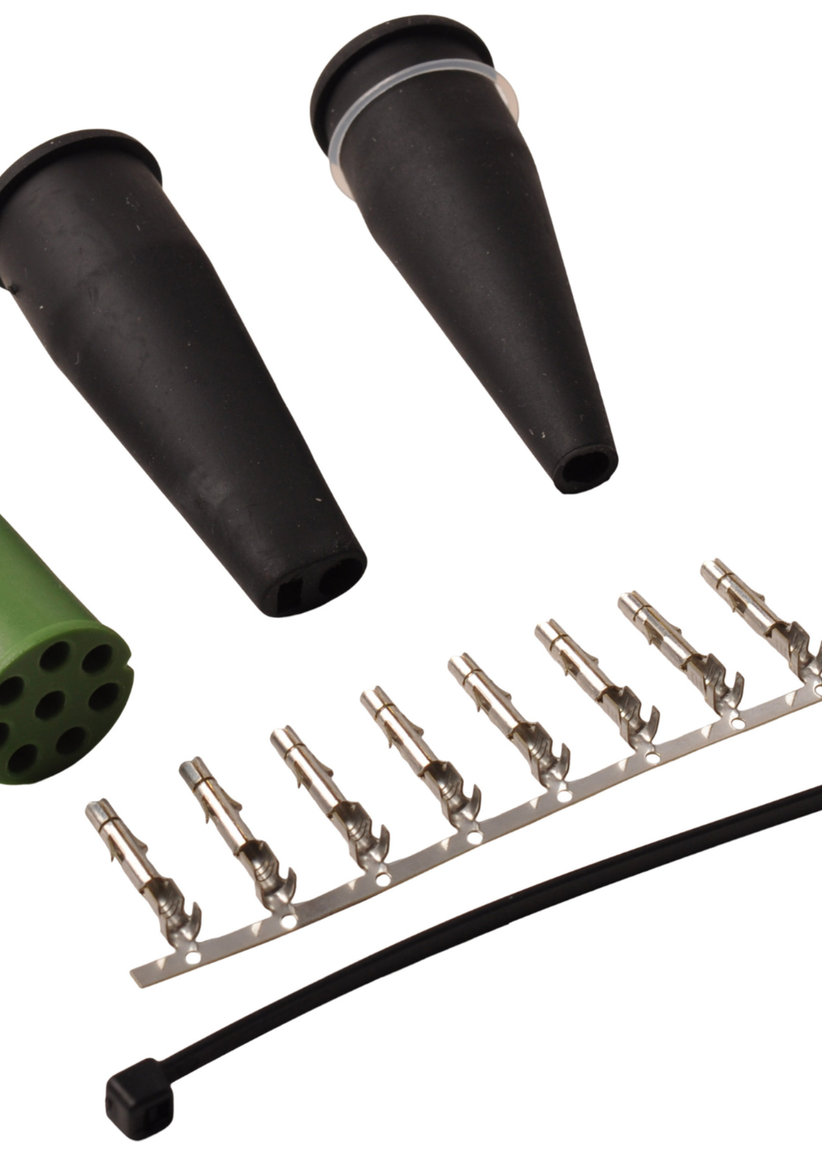 Aspock Aspock connector rechts - 8 pins/aderig - groen