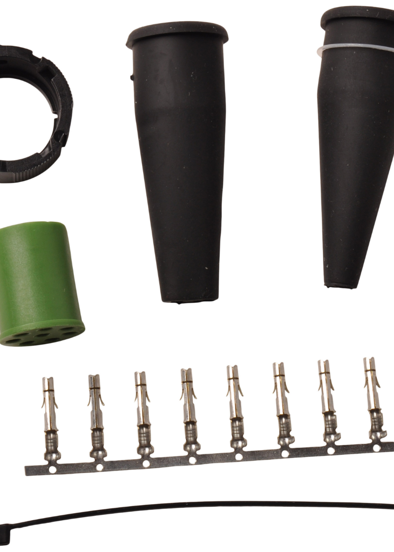 Aspock Aspock connector rechts - 8 pins/aderig - groen
