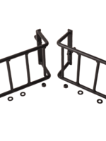 Cantonal Beschermrek set van 2 - zwart - groot - 250x140x65 mm