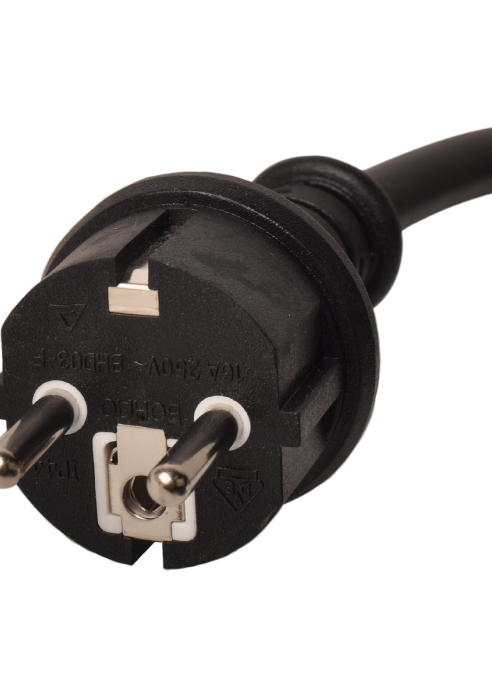 Cantonal Verloopkabel 23 cm van schuko naar CEE contrastekker