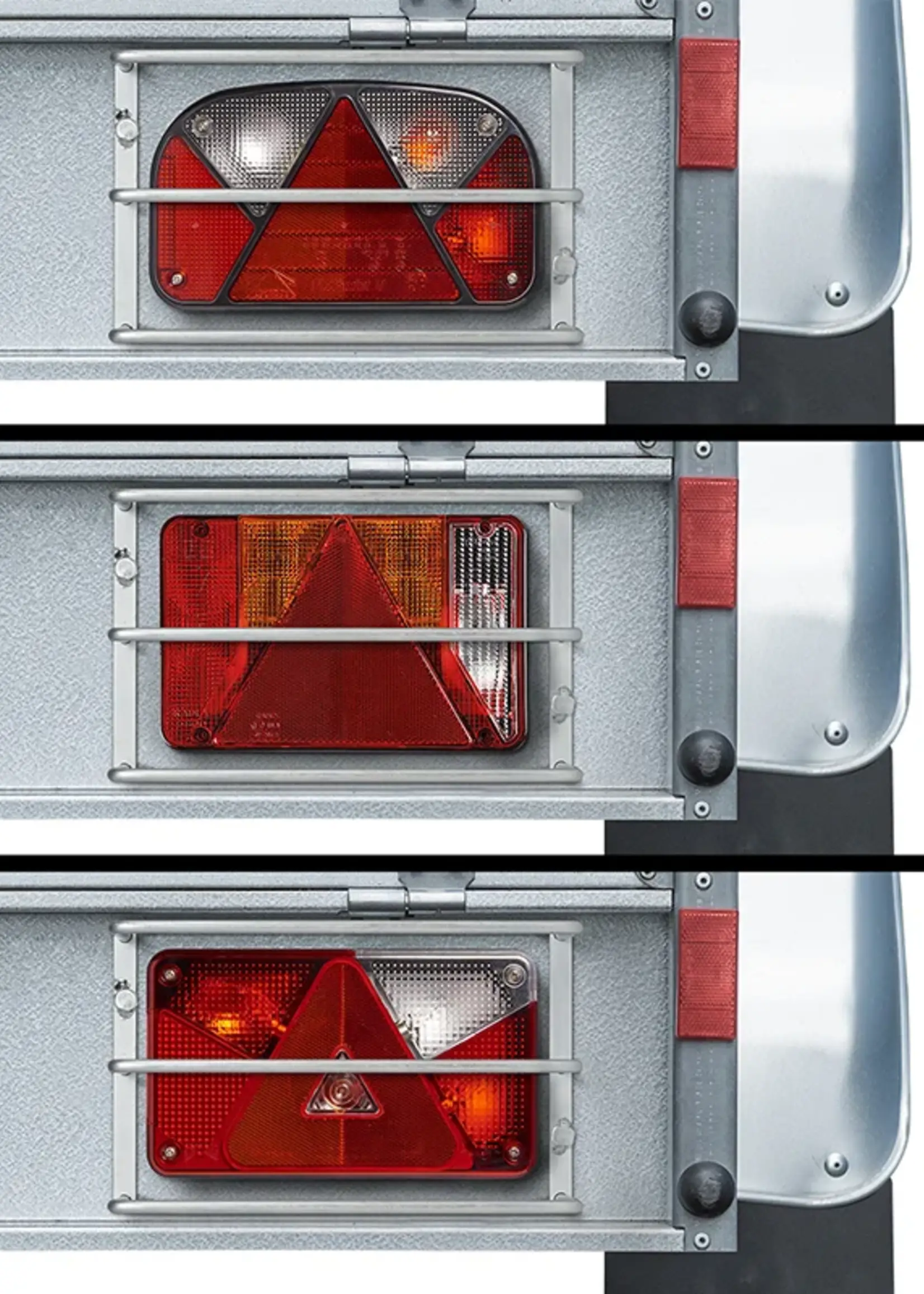 Cantonal Beschermrek achterlicht staal 260x170x80 mm - o.a. geschikt voor Aspock Multipoint units