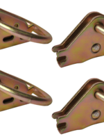Cantonal Vastzetring bevestiging rails 80x14 mm -  4 stuks