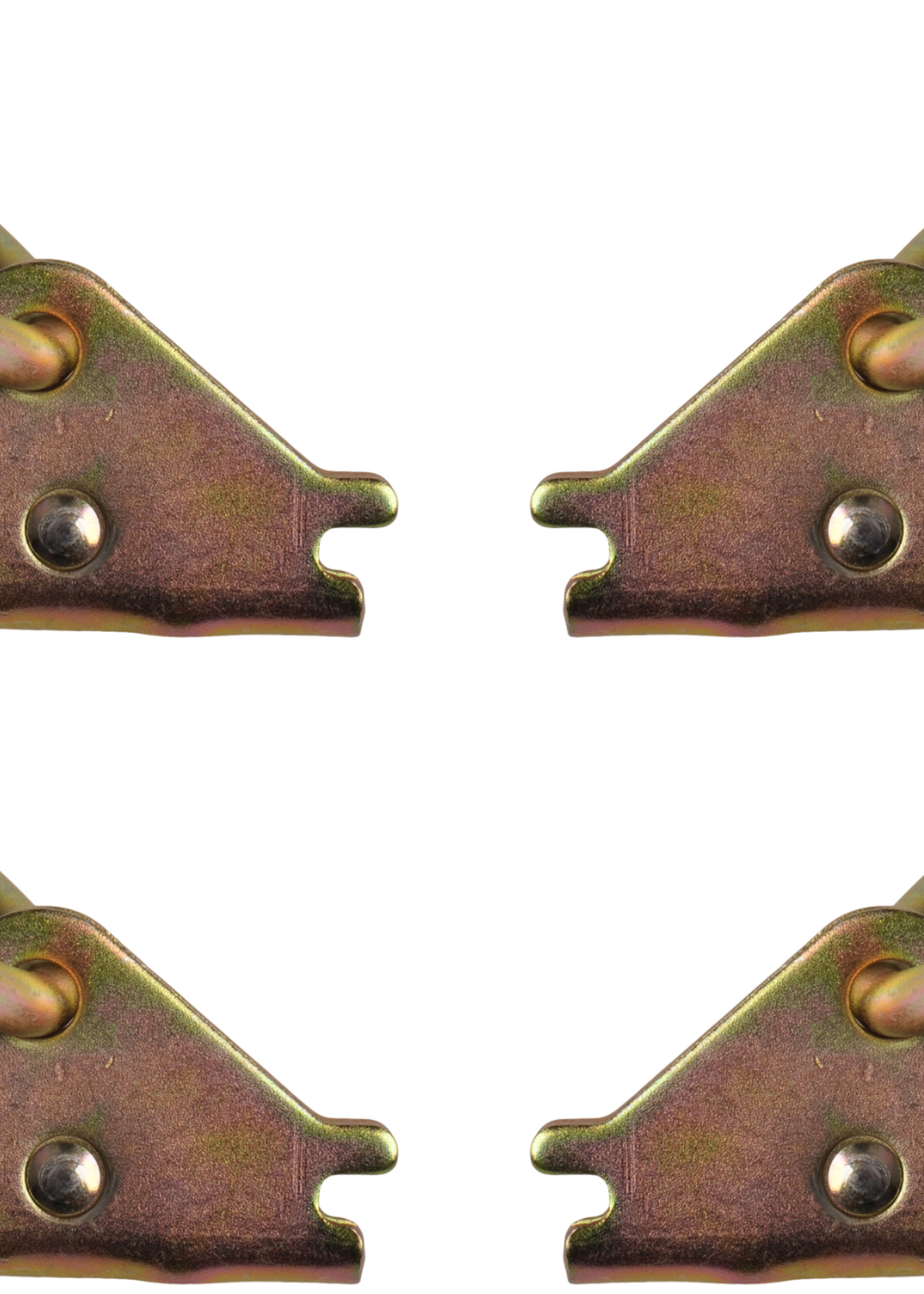 Cantonal Sjoroog voor bevestigingsrails 80x14 mm - set van 4 stuks