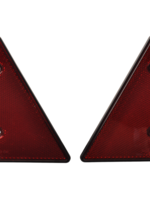 Cantonal Rode driehoek reflector - 2 stuks