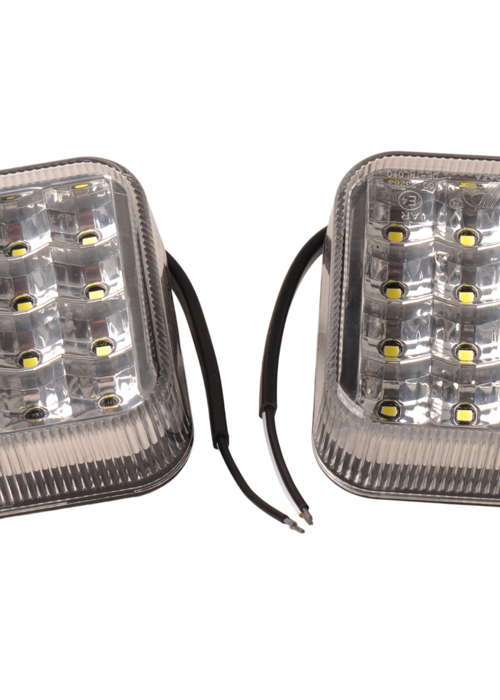 Cantonal Set van 2 achteruitrijlampen - 100x80x28 mm - LED