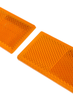 Cantonal Oranje/gele reflector 82x36 mm zelfklevend - 2 stuks