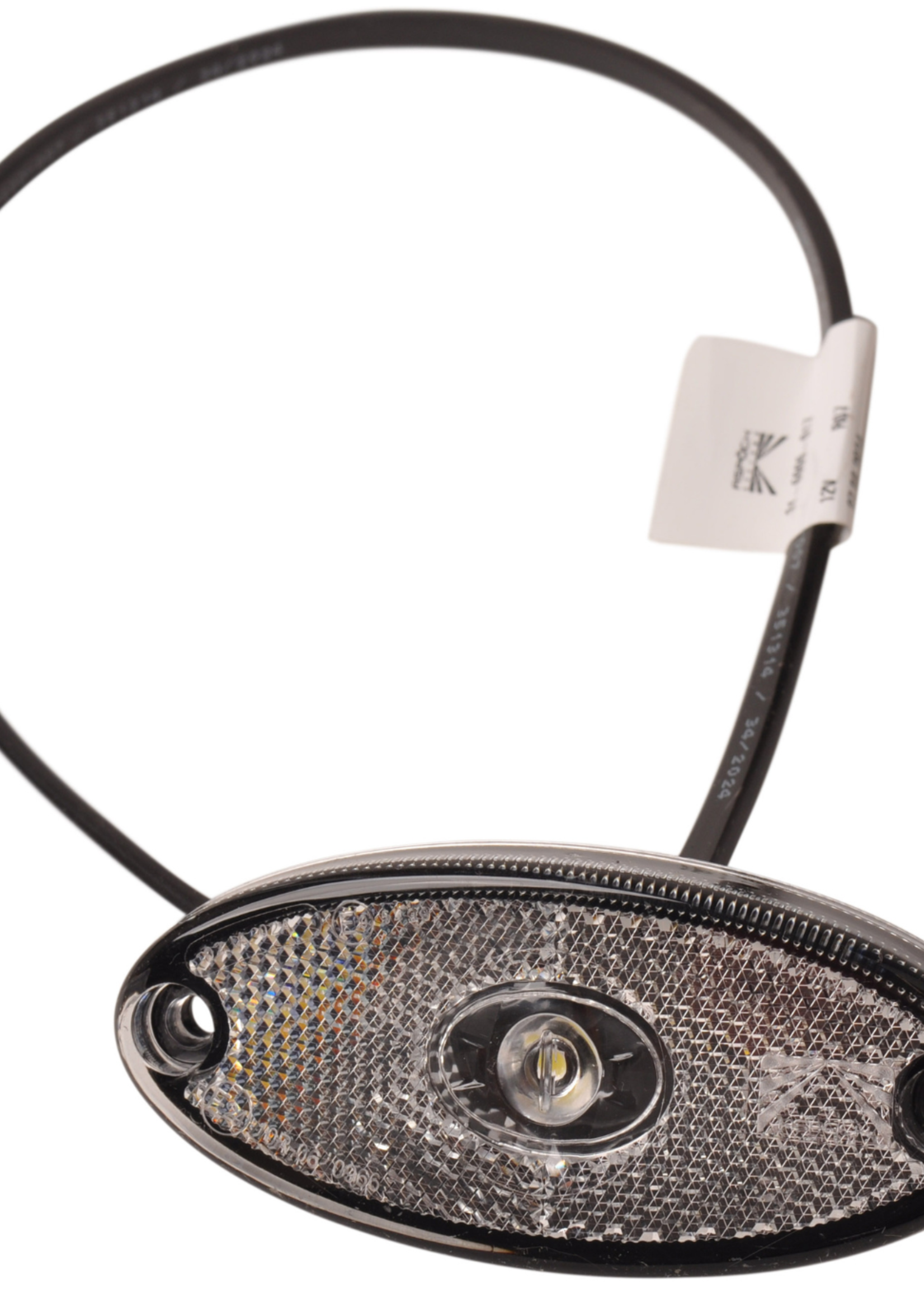 Aspock Aspock Flatpoint 2 - 12V- witte markeringslamp - connector aansluiting 50 cm DC kabel - LED