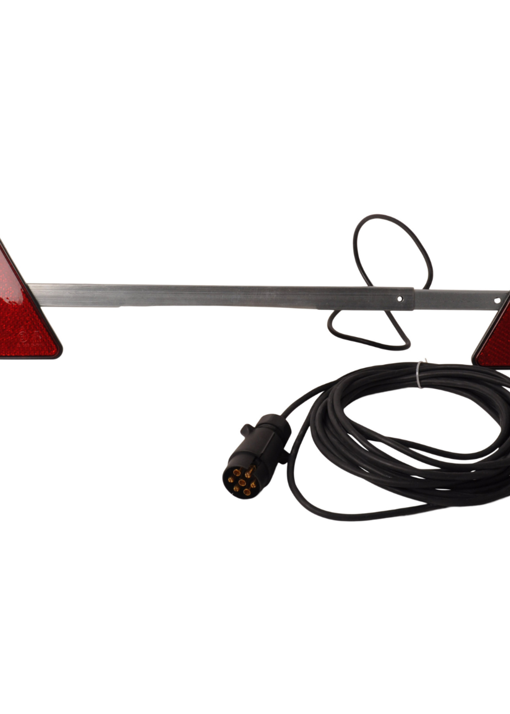 Cantonal LED verlichtingsbalk uitschuifbaar van 110 cm tot 160 cm - 7 polig - inclusief reflectoren