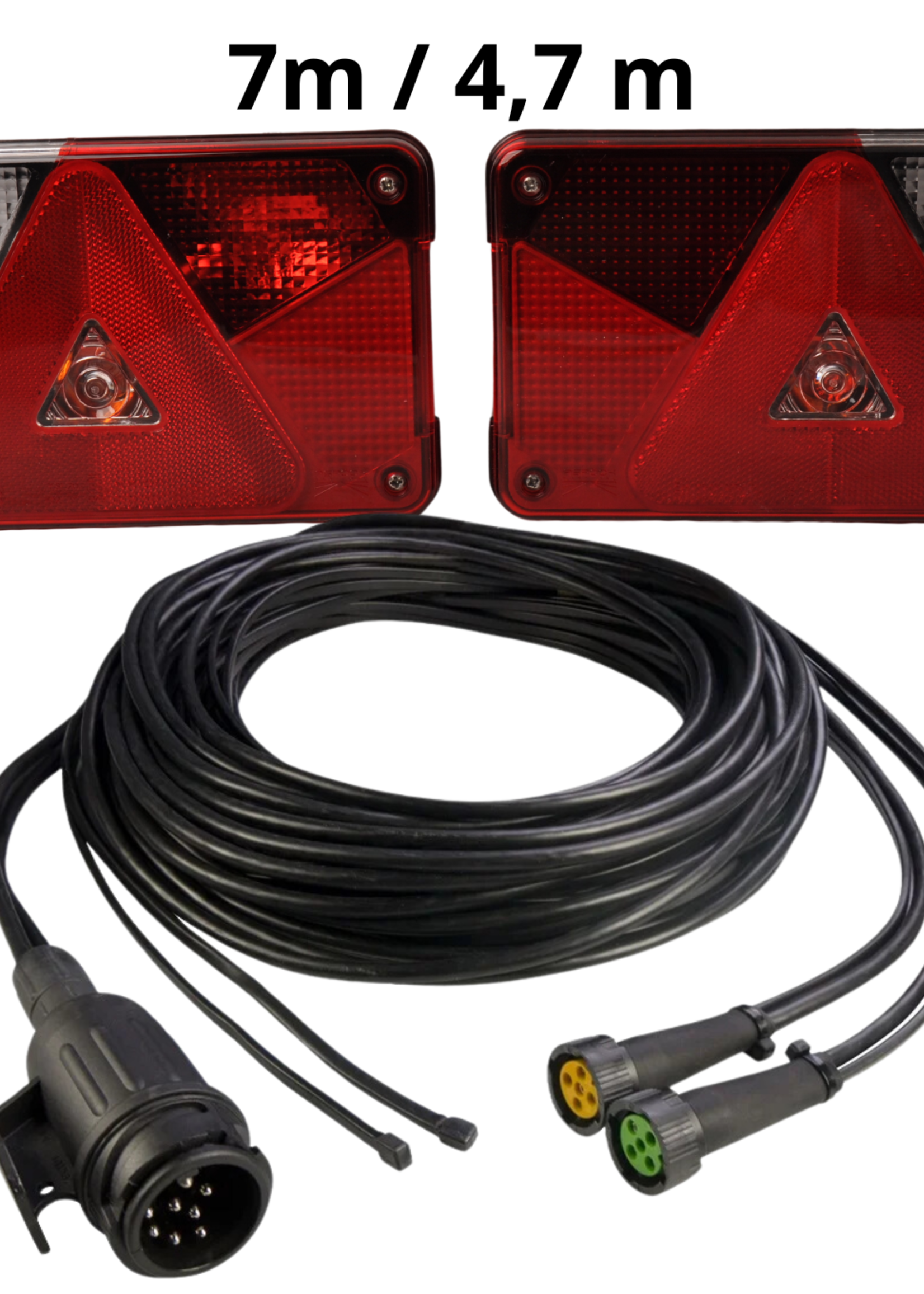 Aspock Aspock Multipoint 5 verlichtingsset - 13 polig - inclusief markeringsverlichting - kies de gewenste hoofdkabel