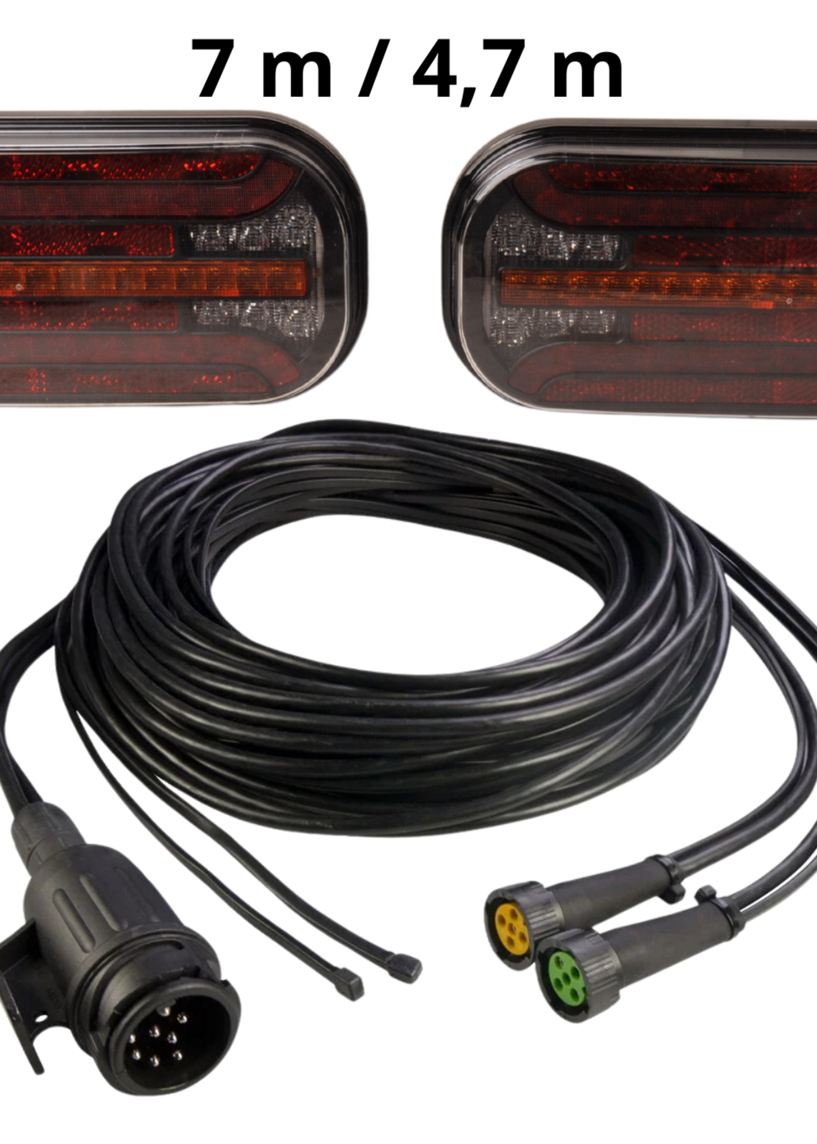 Cantonal Fristom FT-230 - LED verlichtingsset met breedteverlichting - 13 polig- inclusief dynamische richtingaanwijzers - kies de gewenste hoofdkabel