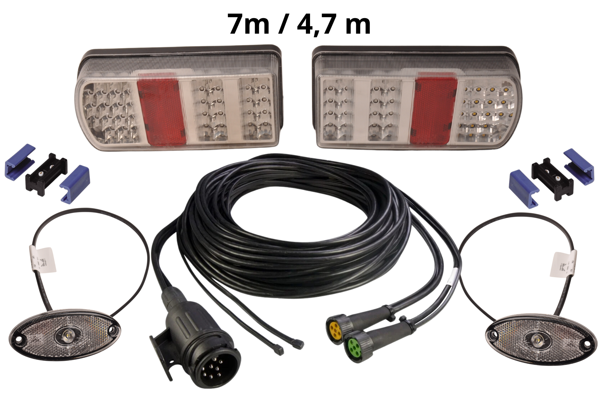 Led set - 13 polig - inclusief voorgemonteerde markeringsverlichting - kies de gewenste hoofdkabel