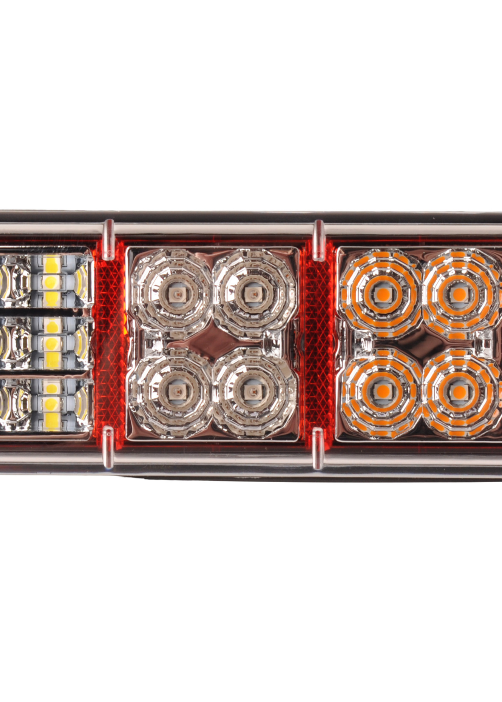 Cantonal Achterlicht LED links/rechts 216x49,4x28 mm - 4 functies - losse draad aansluiting