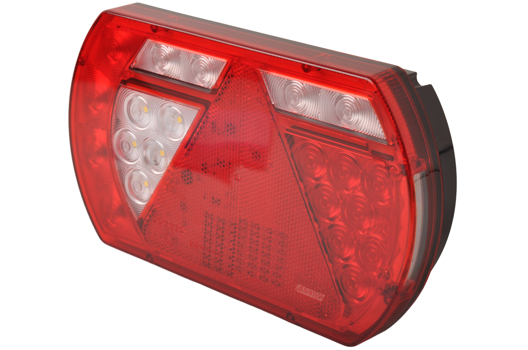 Achterlicht links met ingebouwde weerstand 236x140x52 mm - eenvoudig aan te sluiten met Aspöck 8 polige connectoren