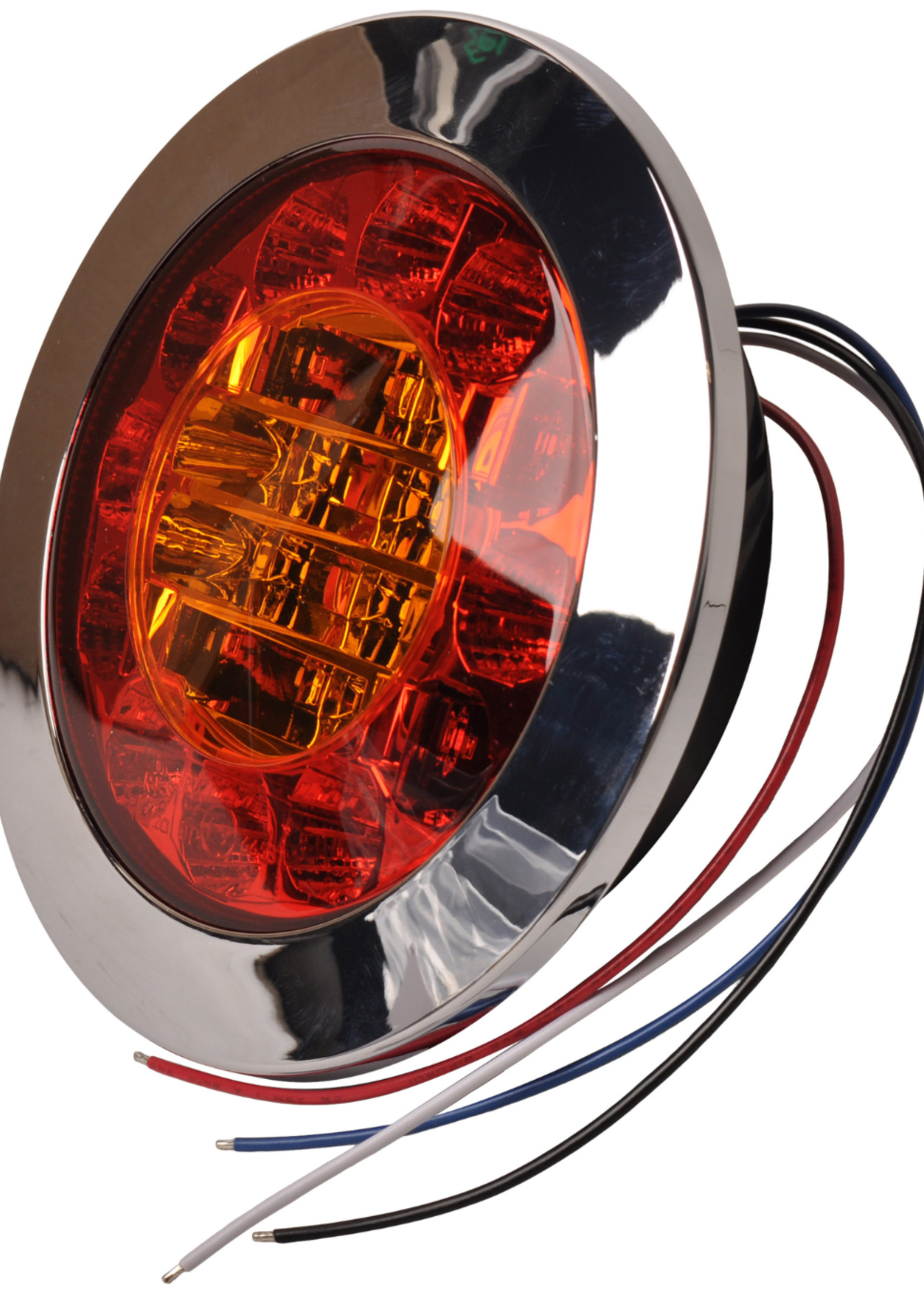 Cantonal Verzonken chromen achterlicht 155,4x42,7 mm