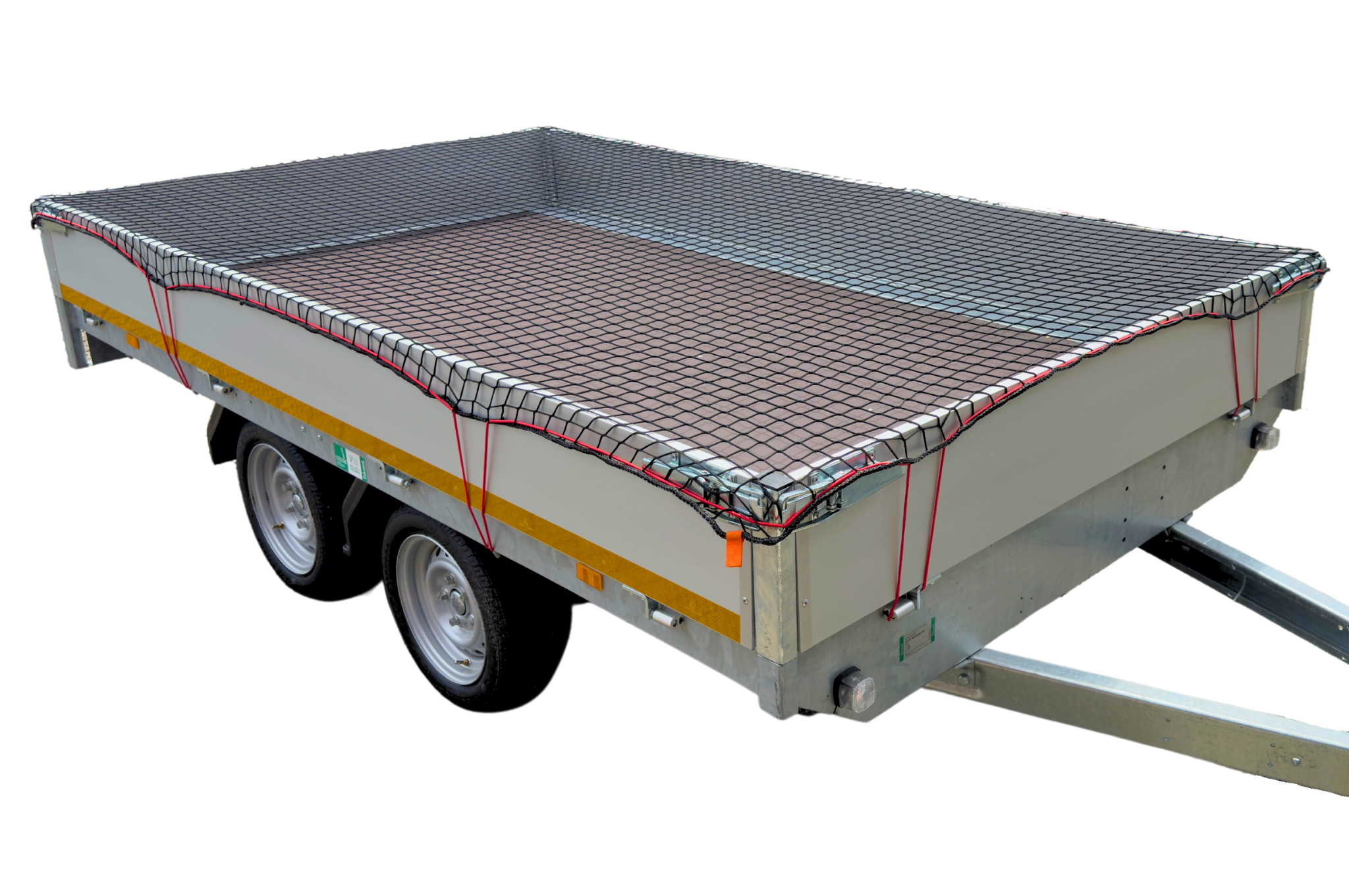 Premium aanhangernet - maasnet - 470x250 cm - inclusief elastiek rondom - UV bestendig