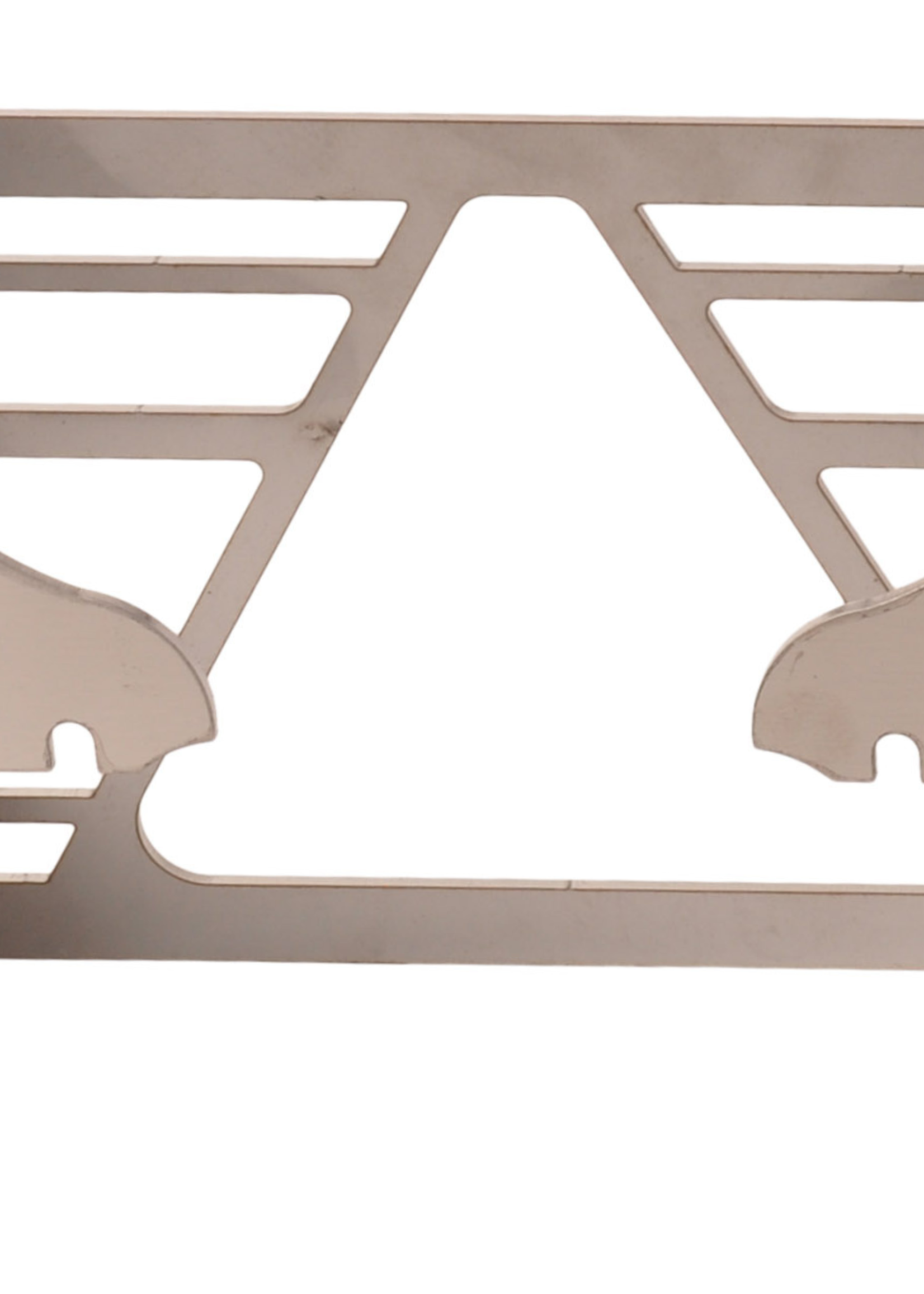 Cantonal Beschermrek Multiled 4 - 253x141x63,7 mm - met vrije driehoek - RVS materiaal