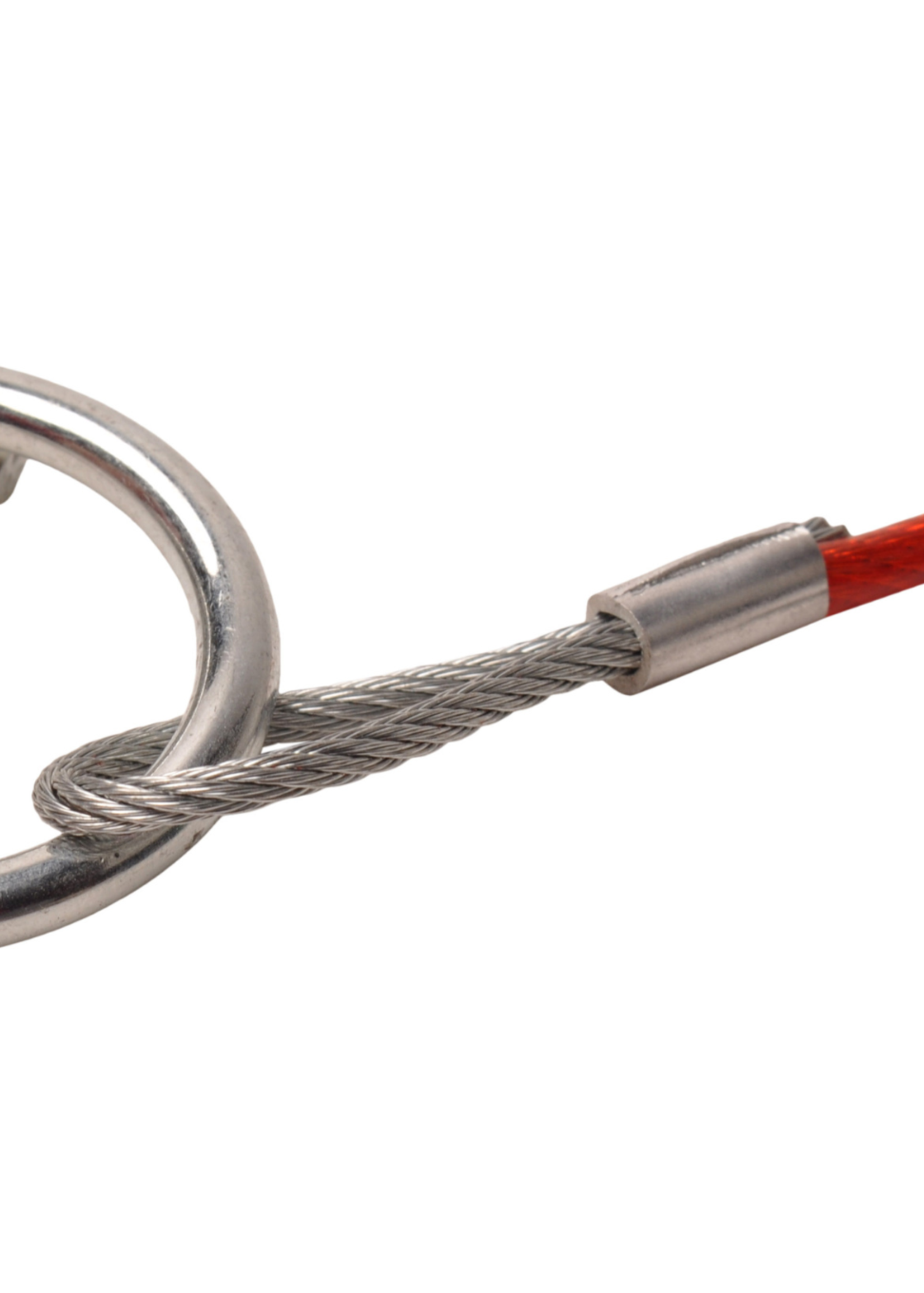 Cantonal Breekkabel 140 cm knijphaak + ring (rood)