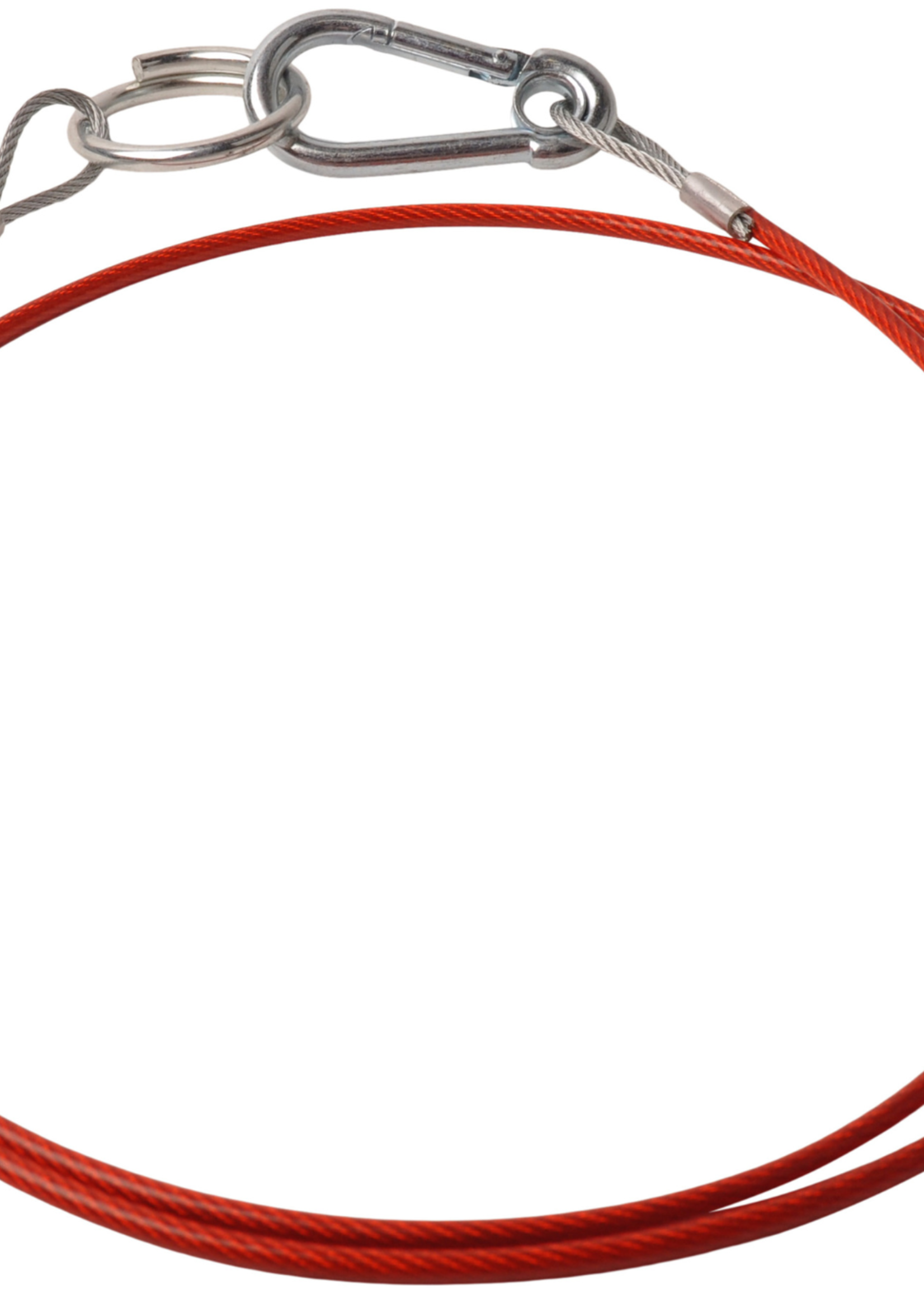 Cantonal Breekkabel 140 cm knijphaak + ring (rood)