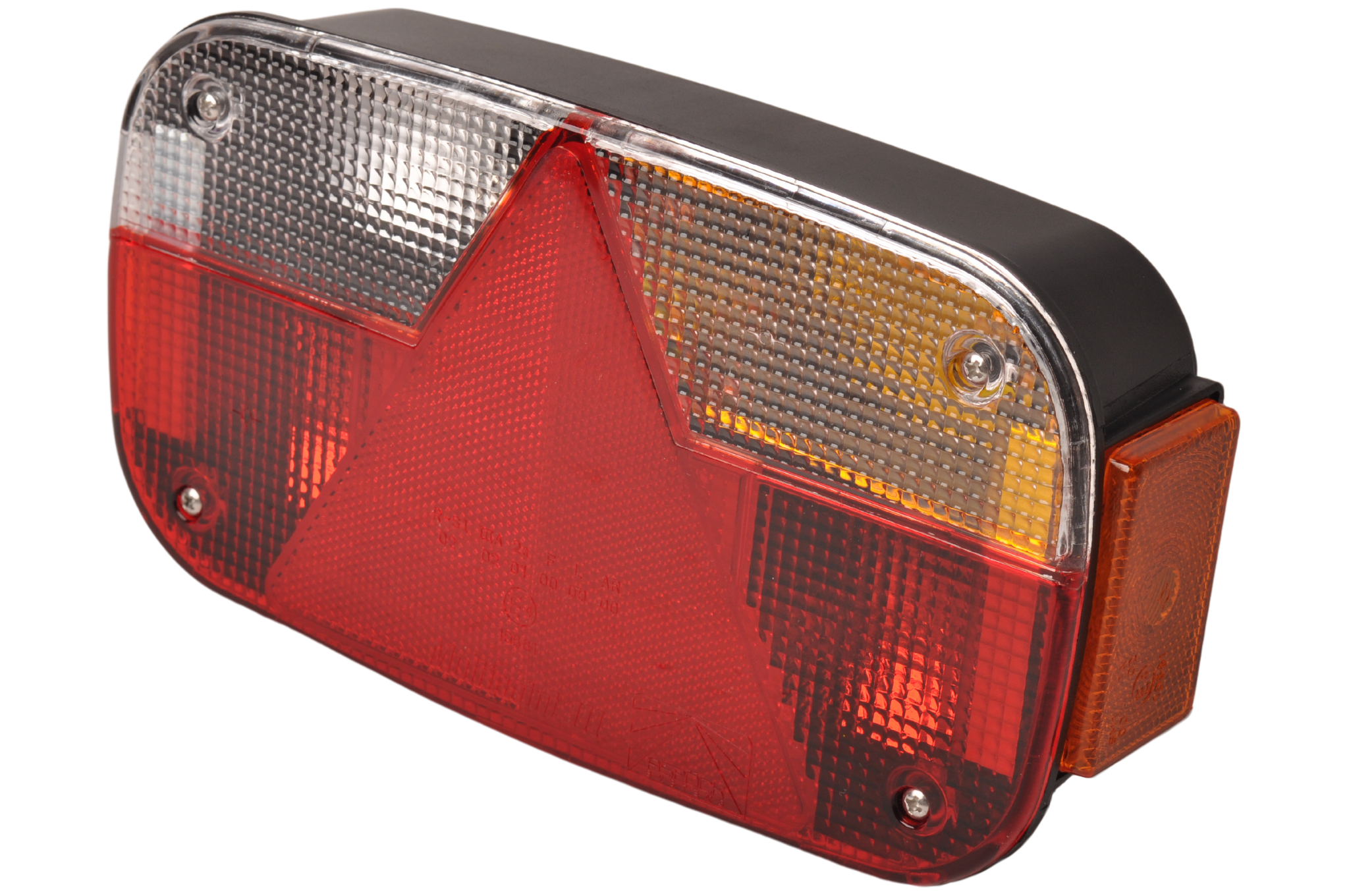 Multipoint 3 achterlicht rechts inclusief reflector - 8 polig - 244x138x60 mm - voorzien van Aspöck connector aansluiting