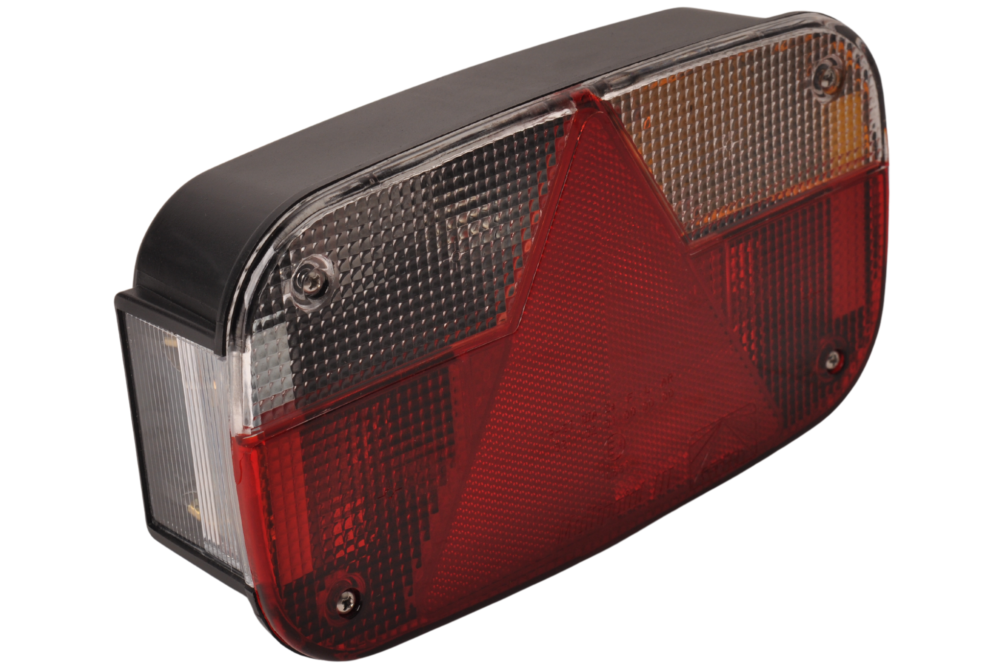 Multipoint 3 achterlicht rechts inclusief reflector - 8 polig - 244x138x60 mm - voorzien van Aspöck connector aansluiting