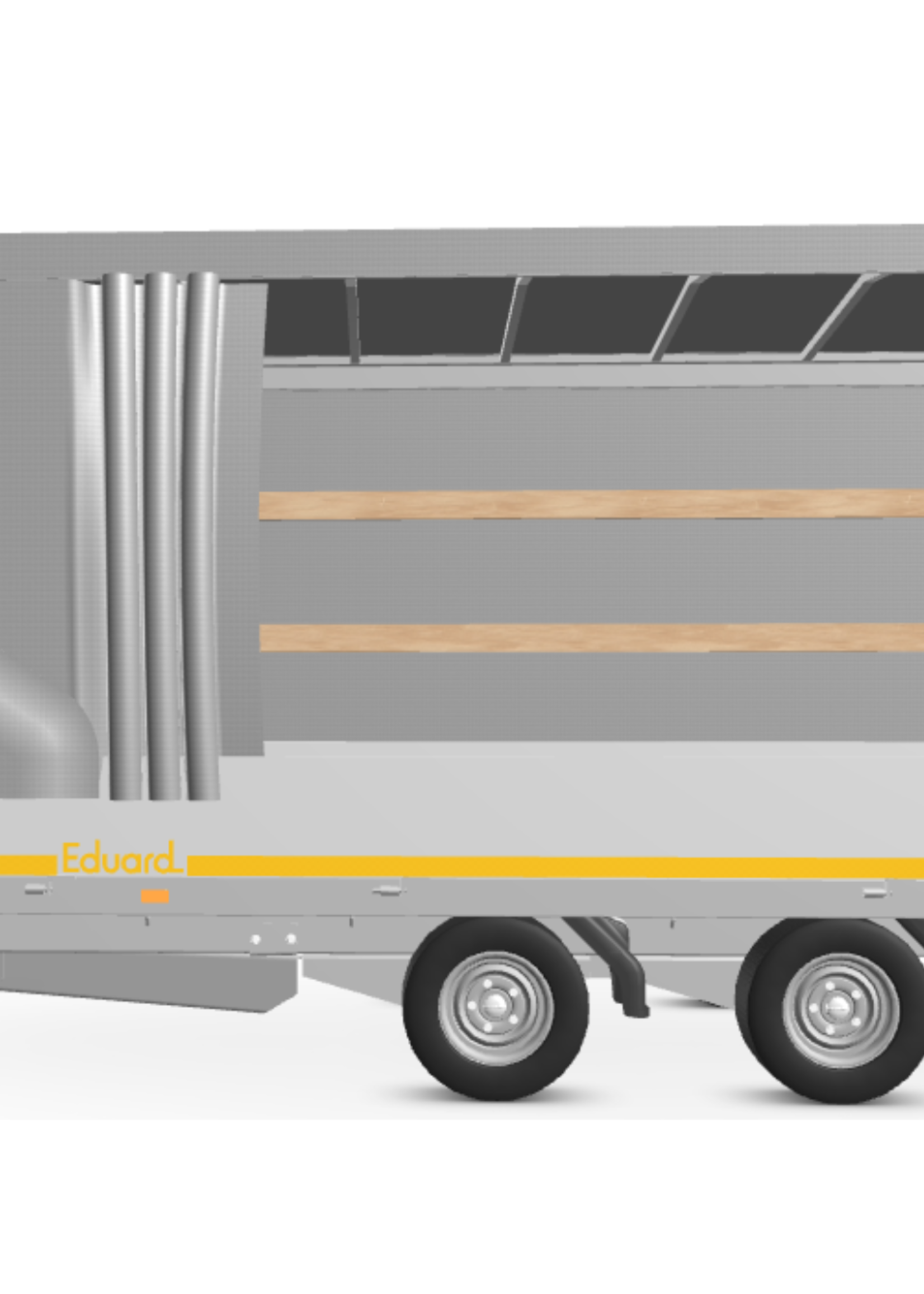 Eduard Complete Eduard huif met schuifzeil - doek en stellage - 356x180 cm - diverse hoogtes en kleuren beschikbaar