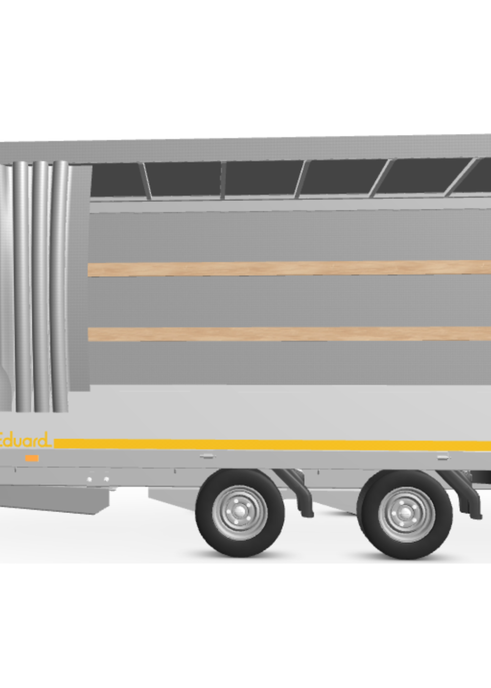 Eduard Complete Eduard huif met schuifzeil - doek en stellage - 406x180 cm - diverse hoogtes en kleuren beschikbaar