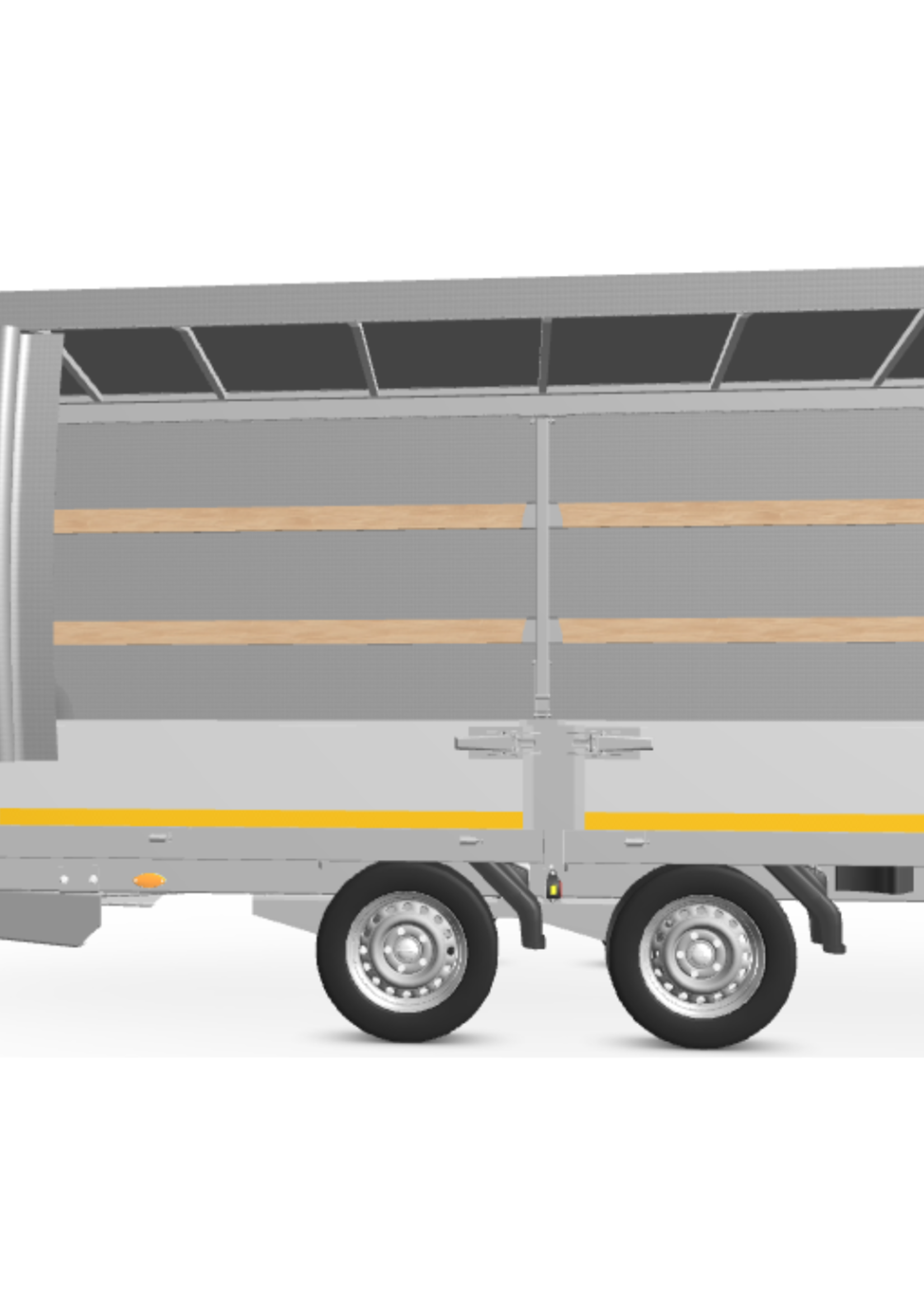 Eduard Complete Eduard huif met schuifzeil - doek en stellage - 456x200 cm - diverse hoogtes en kleuren beschikbaar