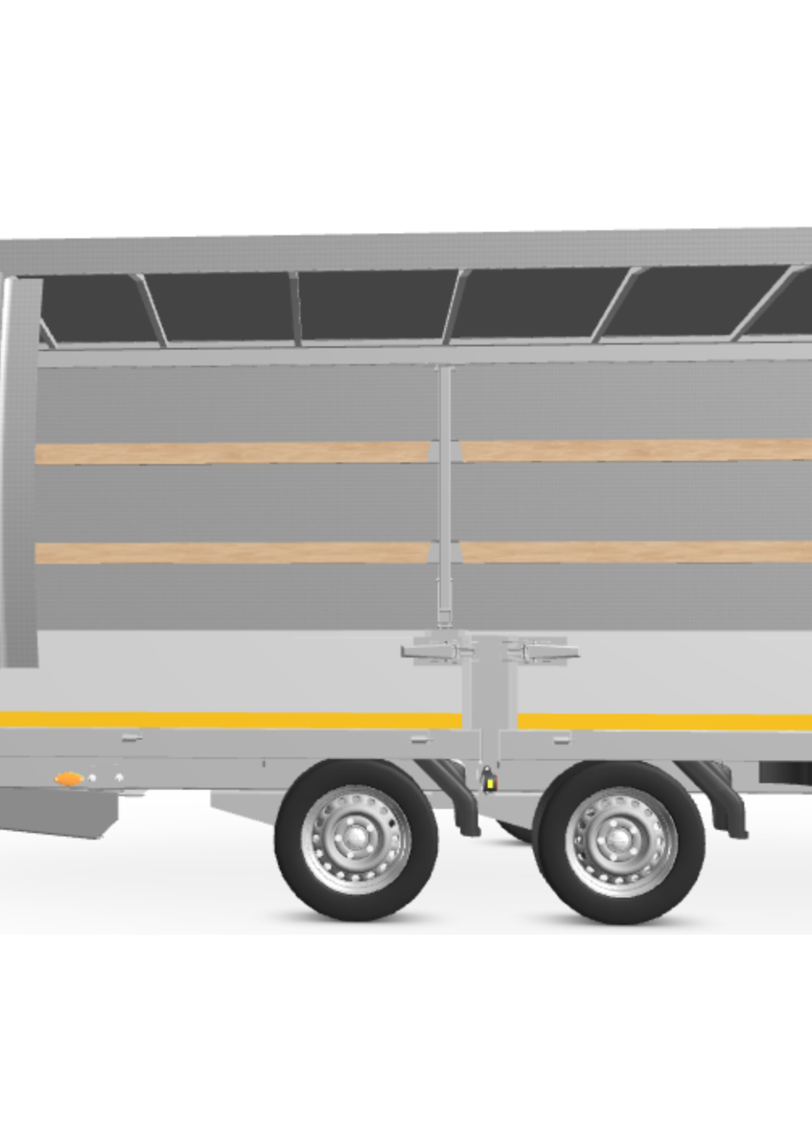 Eduard Complete Eduard huif met schuifzeil - doek en stellage - 456x220 cm - diverse hoogtes en kleuren beschikbaar