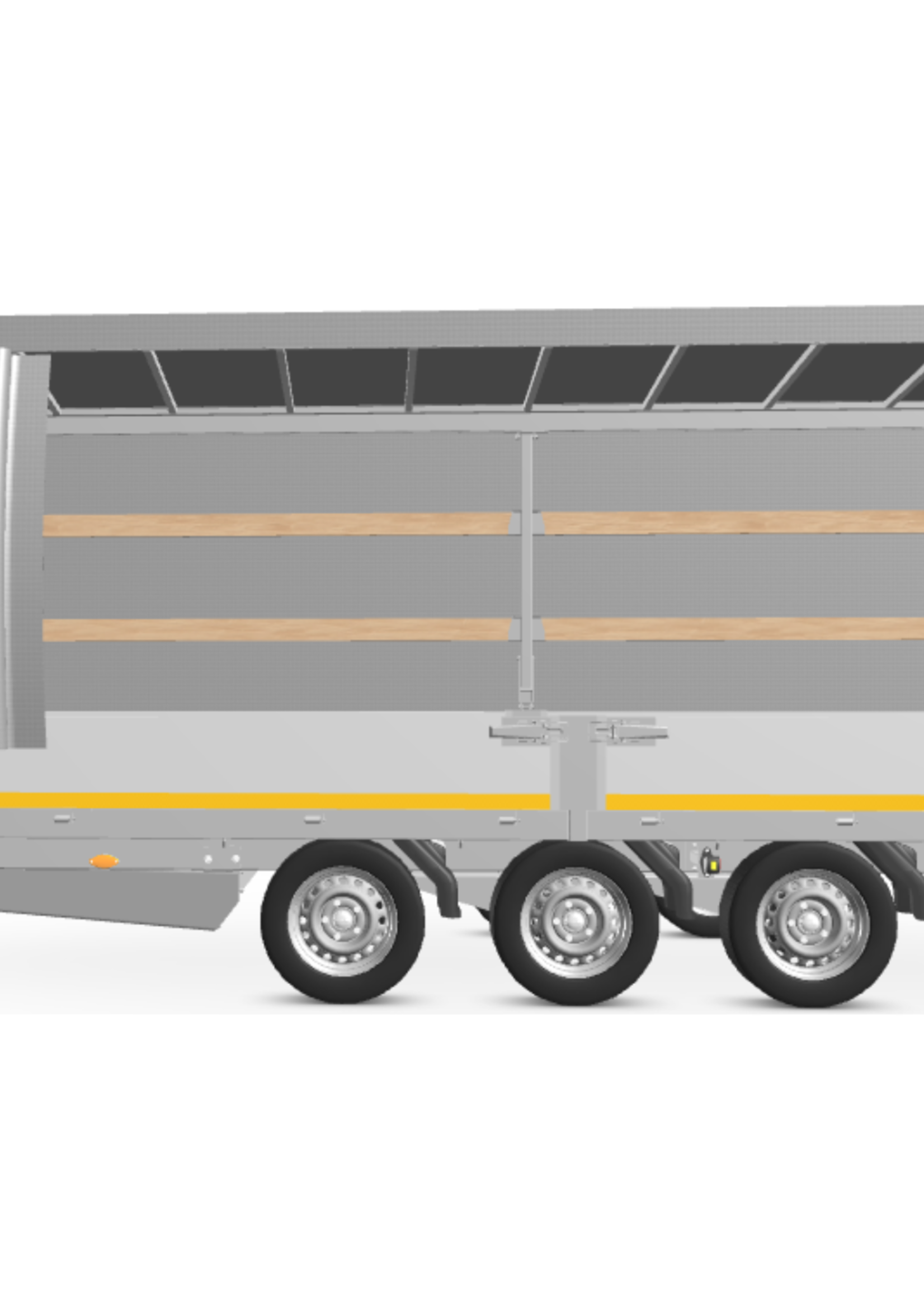 Eduard Complete Eduard huif met schuifzeil - doek en stellage - 506x200 cm - diverse hoogtes en kleuren beschikbaar